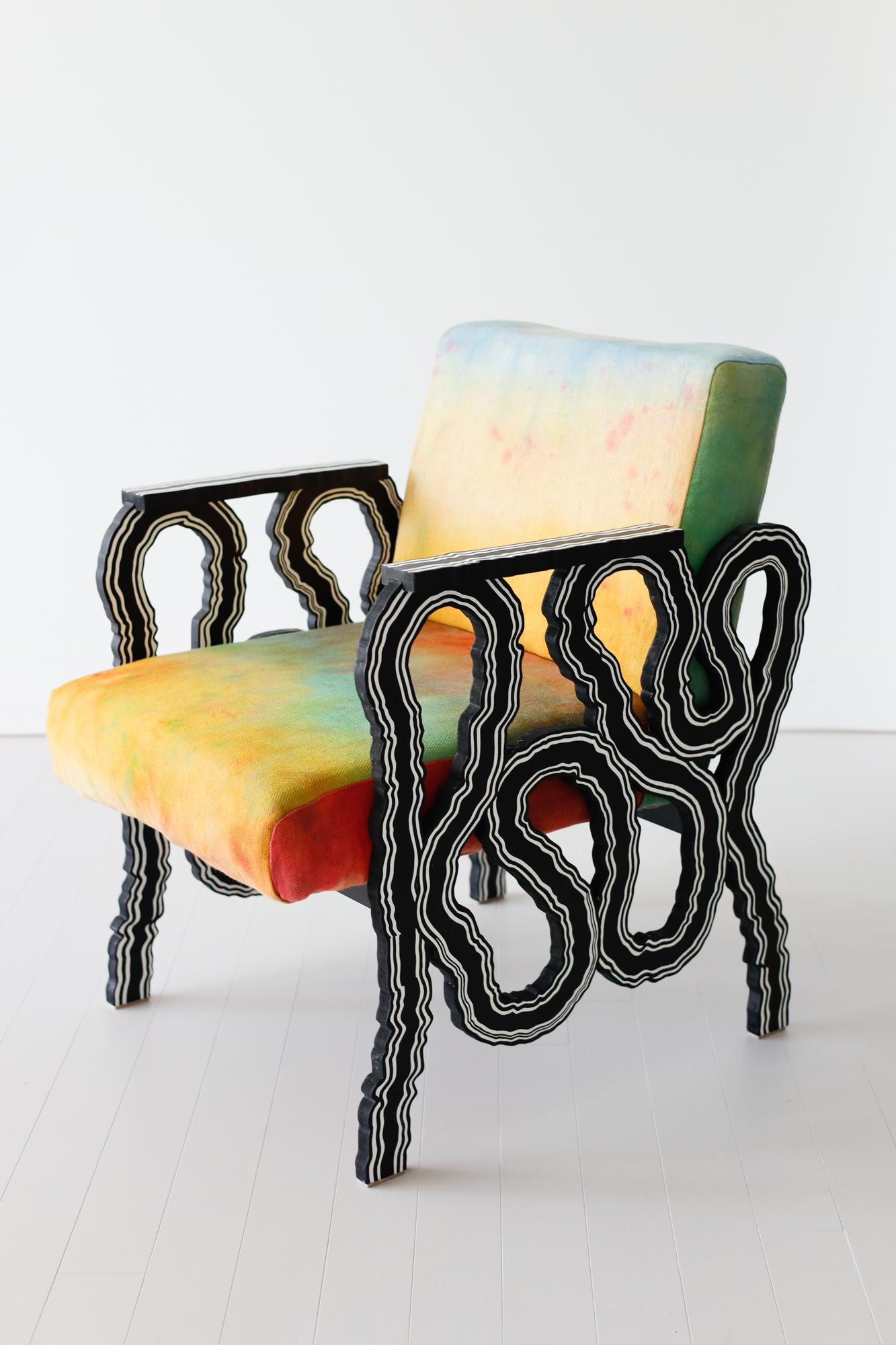 Abstrakter, dekorativer Stuhl „Mercy Seat“ – Sculpture von Jason Andrew Turner