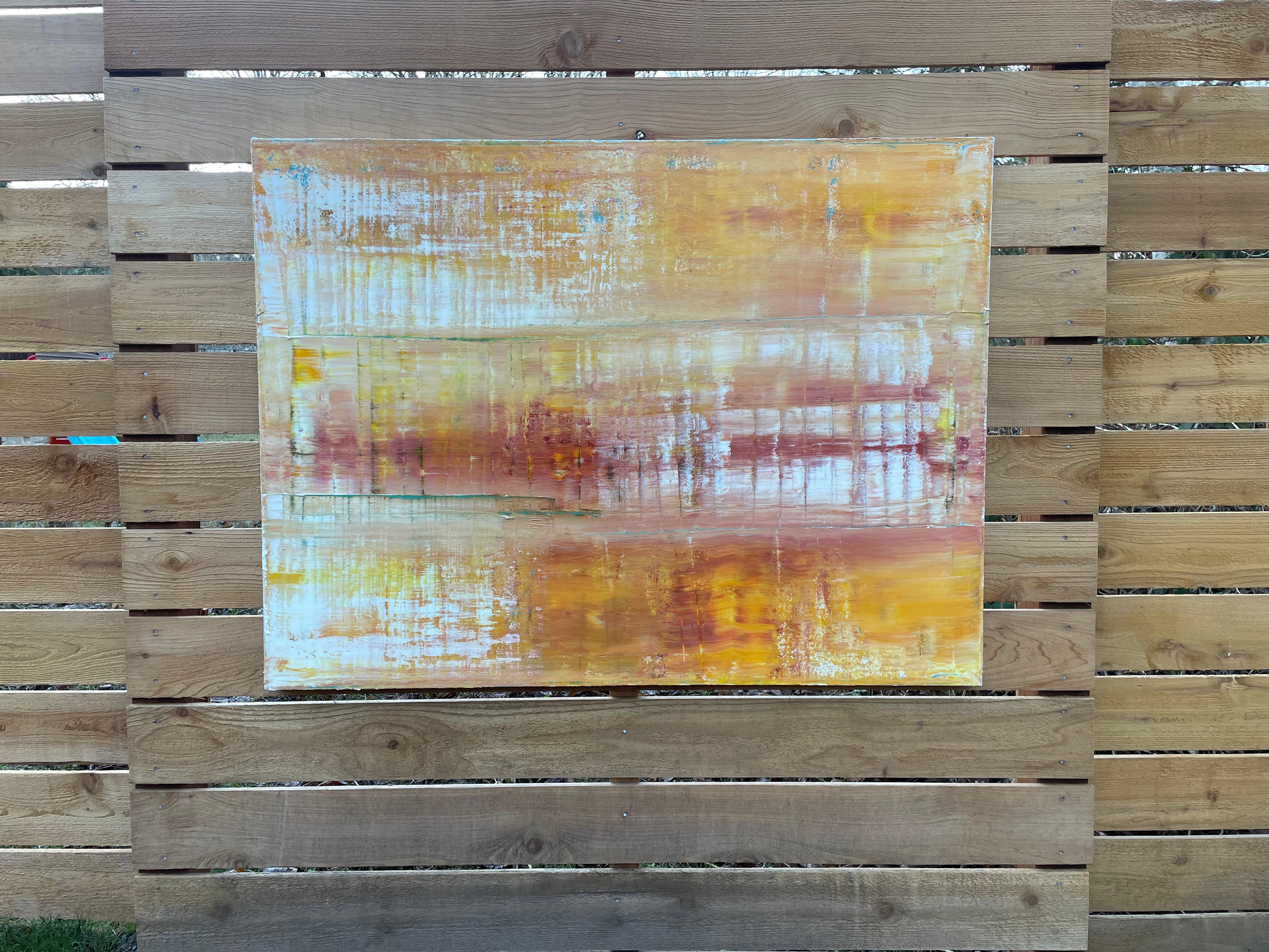 Caramel Skies, Abstract Painting For Sale 2