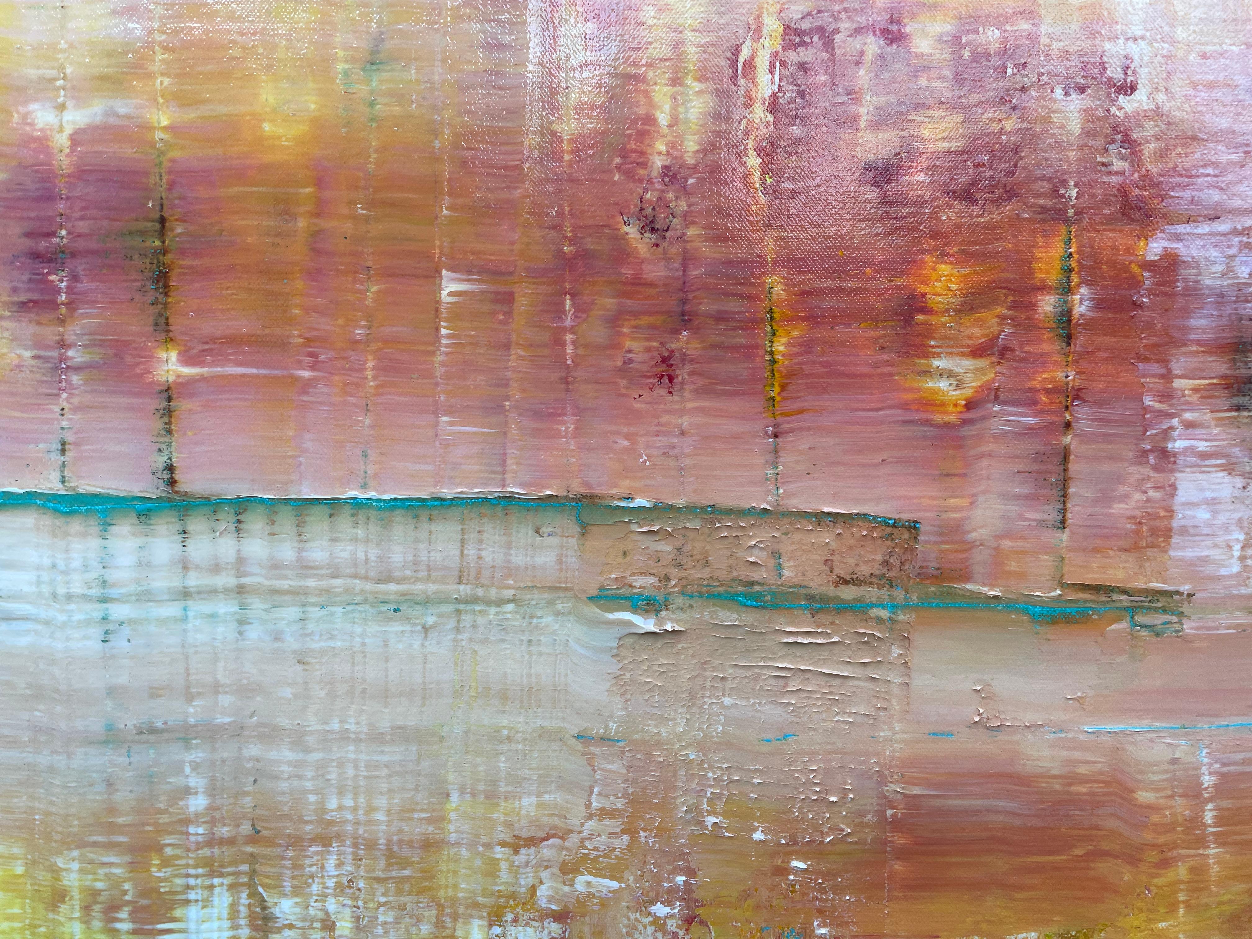 Caramel Skies, Abstract Painting For Sale 3