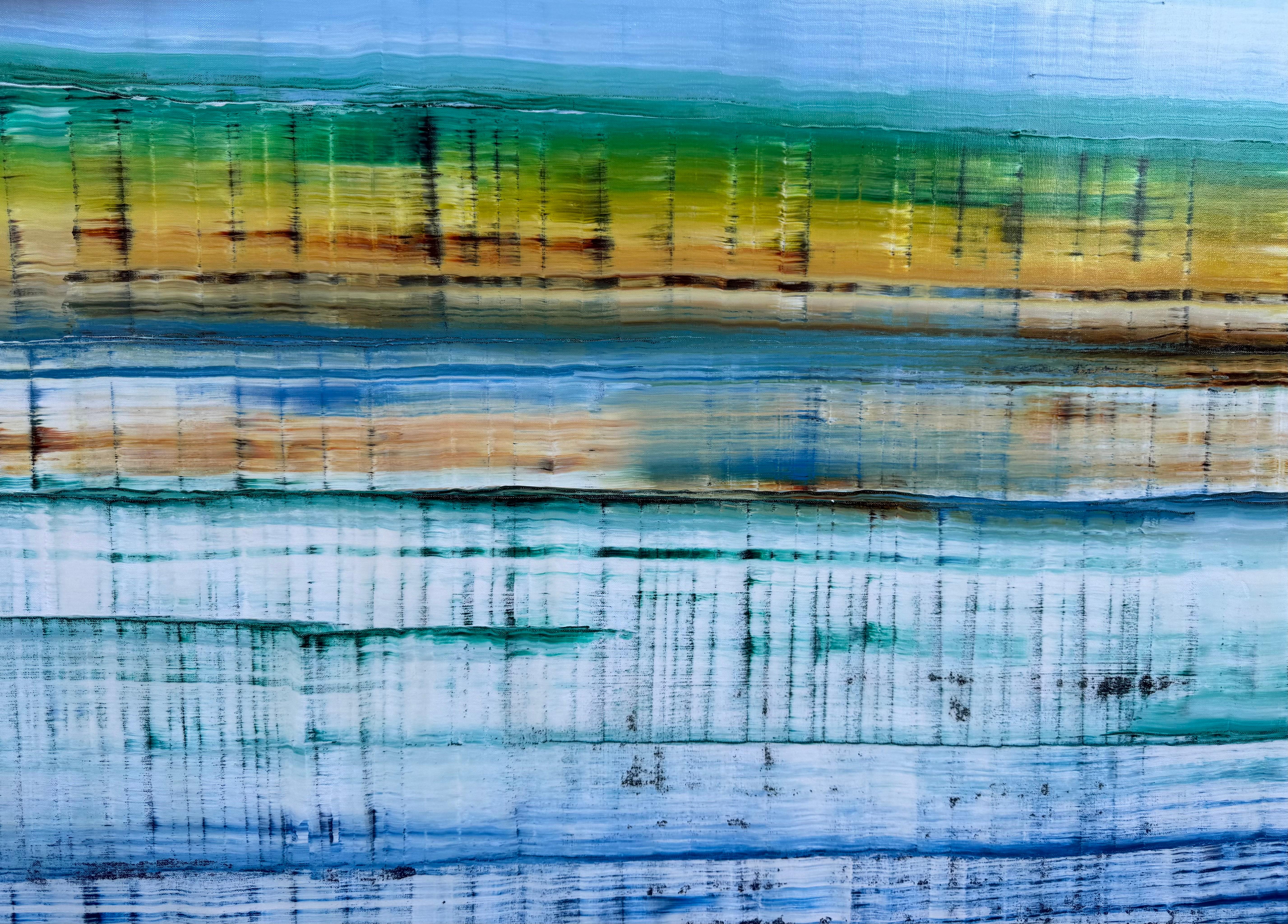 Glacial Thaw, Abstract Painting For Sale 1