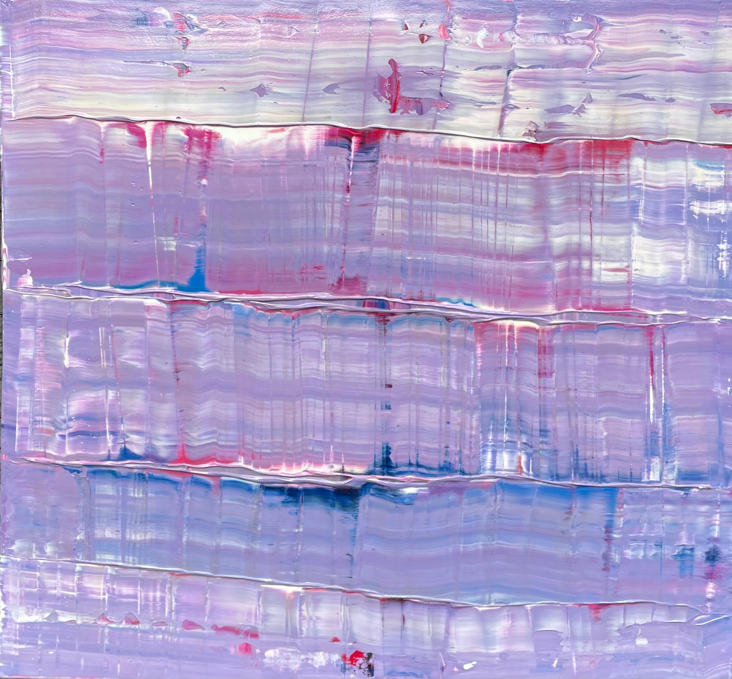 <p>Artist Comments<br>Artist Jason Astorquia creates an abstract expression with soothing gradations of color. Conversations with his wife and soul mate inspire him to embark with lilac and lavender hues. Kisses of red and blue meet with hints of