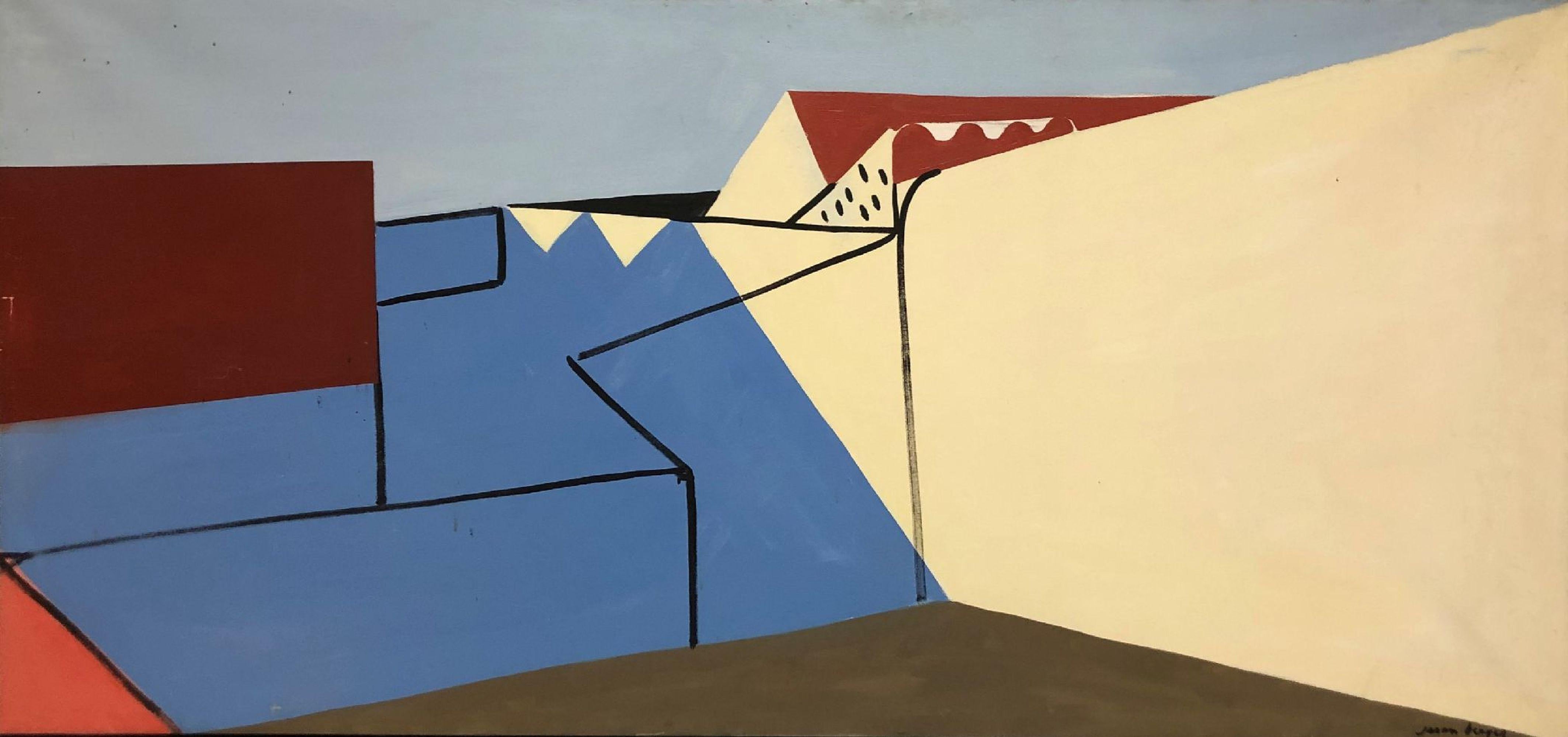 Landscape Painting di Jason Berger - [Edificio geometrico astratto]