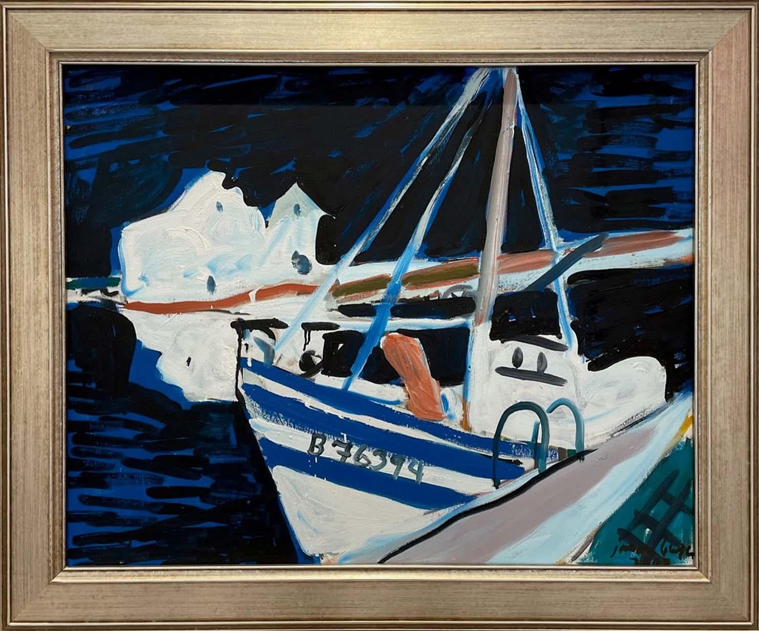 Night Boat, Tavira - Painting by Jason Berger