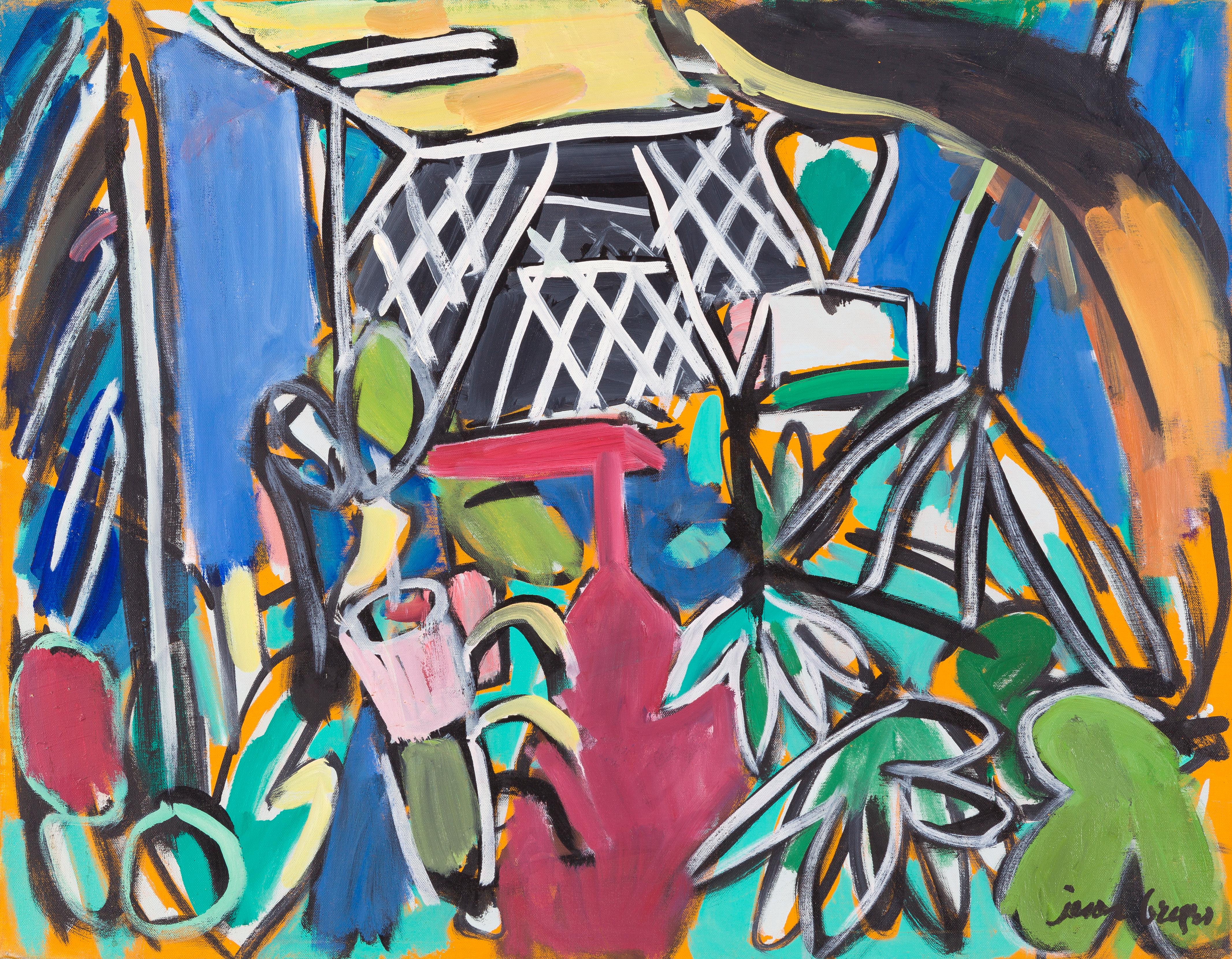 Landscape Painting Jason Berger - Sans titre (The Garden Estombar - Le jardin Estombar)