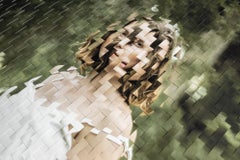 "Familiar" Hand-woven archival photography, female figure