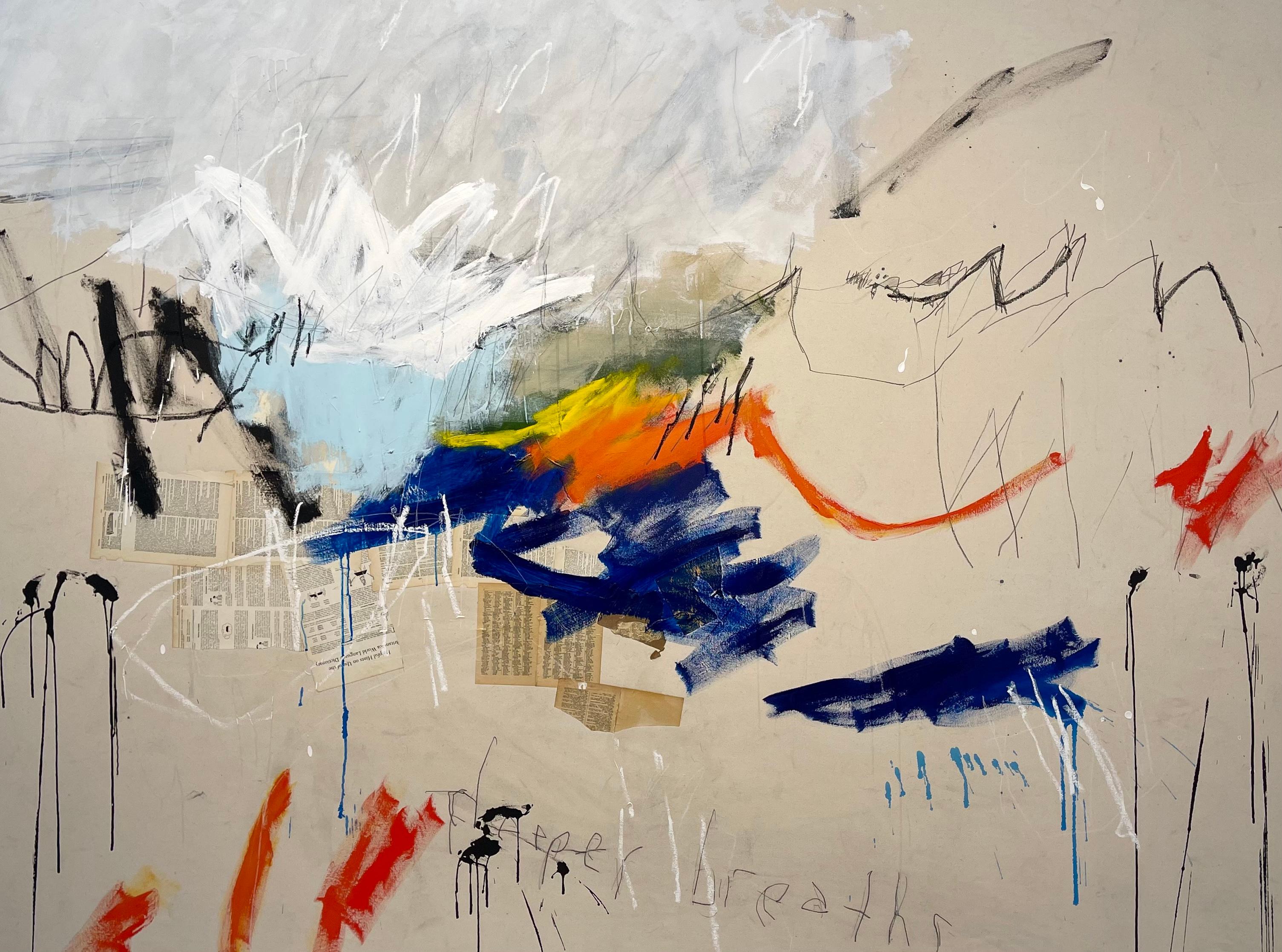 Jason Craighead Abstract Painting – Rauere See...Tieferes Atmen