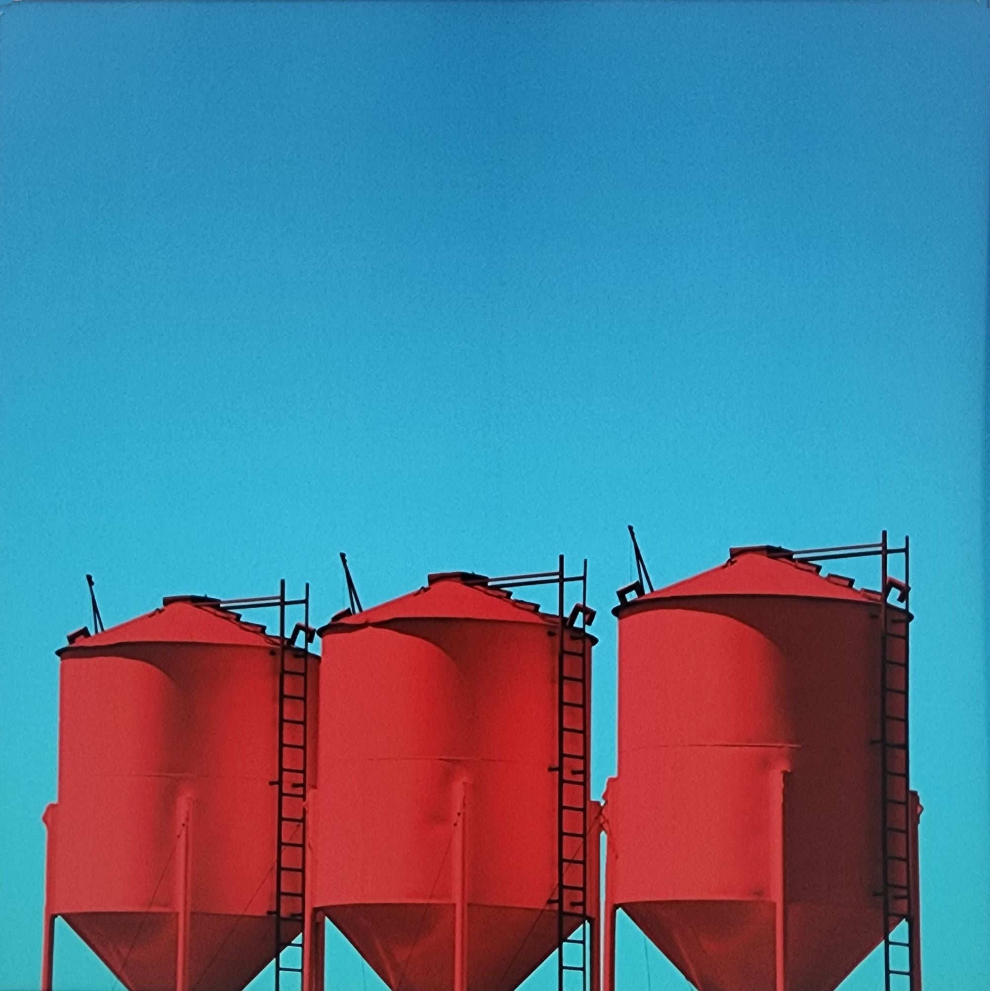 Bidoni di grano rossi (Americana, Pop Art, Midwest, Vibrante, 28% di sconto - TEMPO LIMITATO)