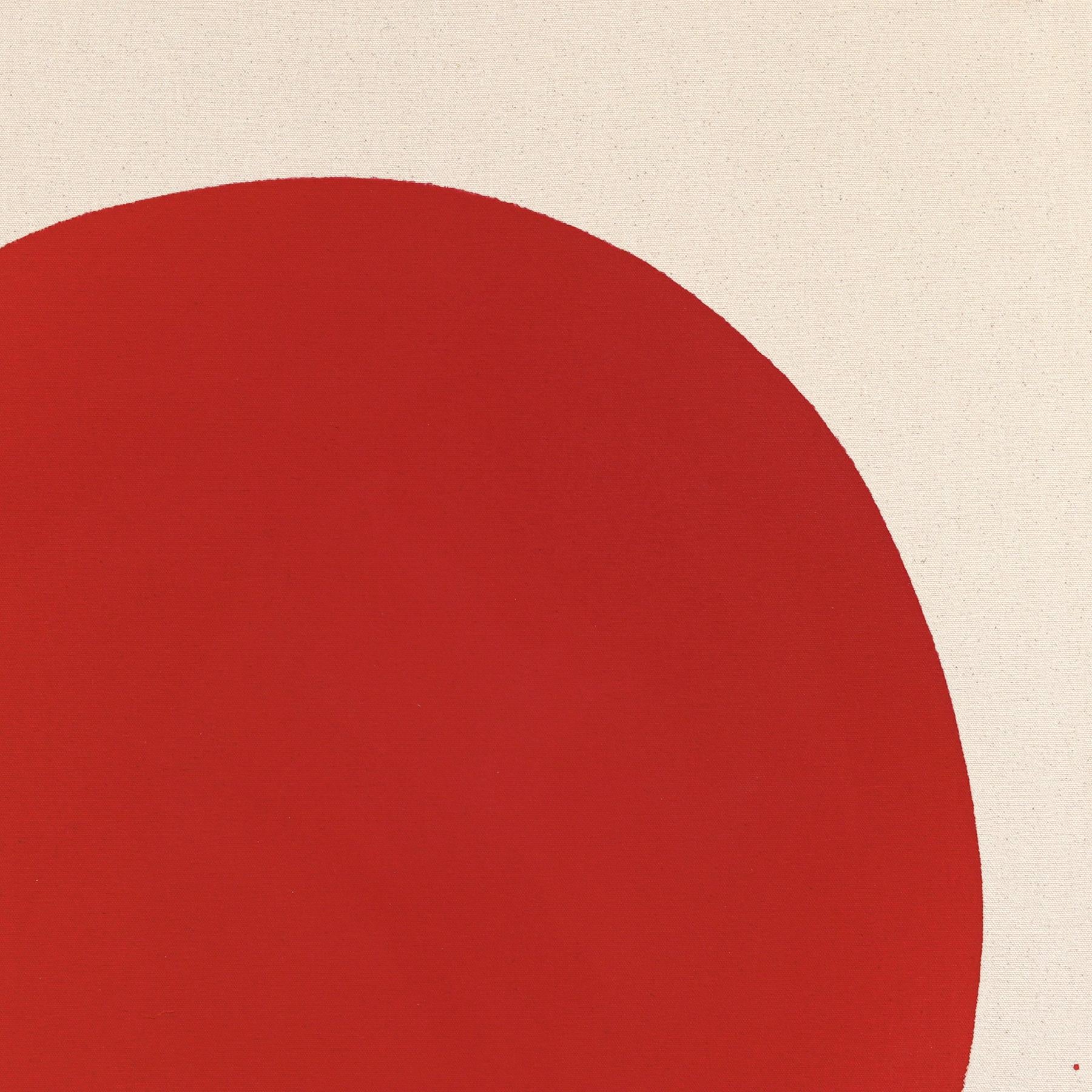 Essential Collections - Peinture abstraite méditative rouge, noire et or sur toile en vente 2