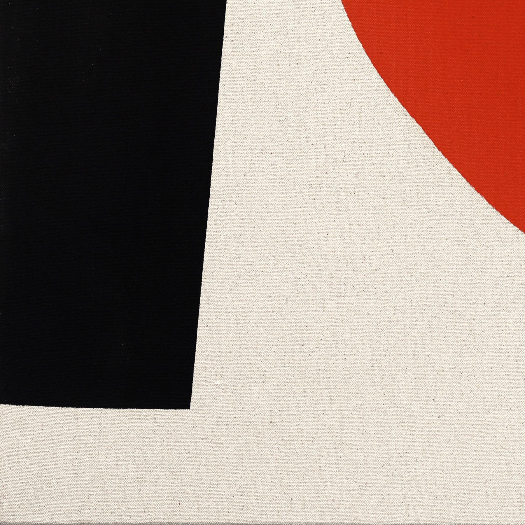 Essential Collections - Peinture abstraite méditative rouge, noire et or sur toile en vente 4