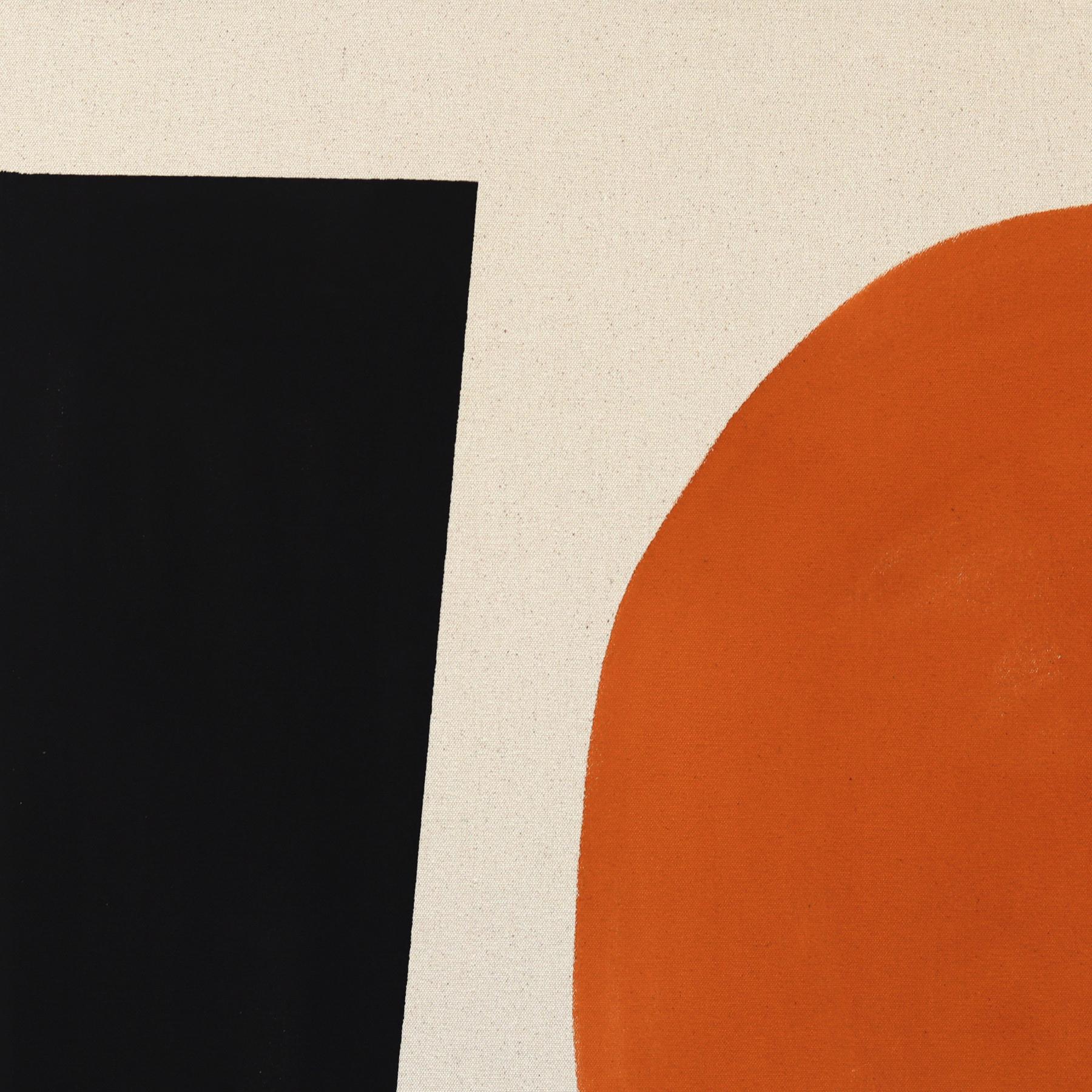 Essentials Collection: GLOW - Meditative Red Orange Abstract Painting on Canvas 1