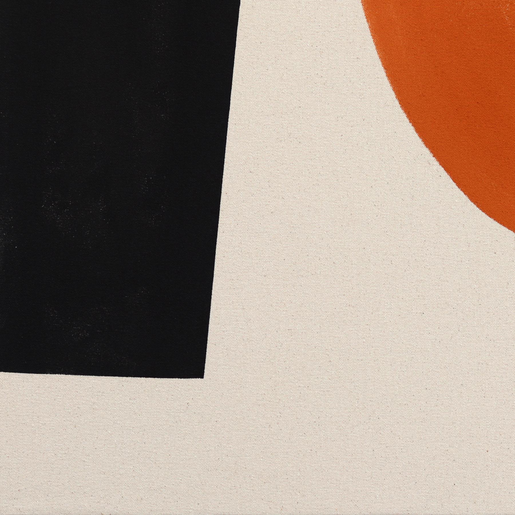 Essentials Collection: GLOW - Meditative Red Orange Abstract Painting on Canvas 5