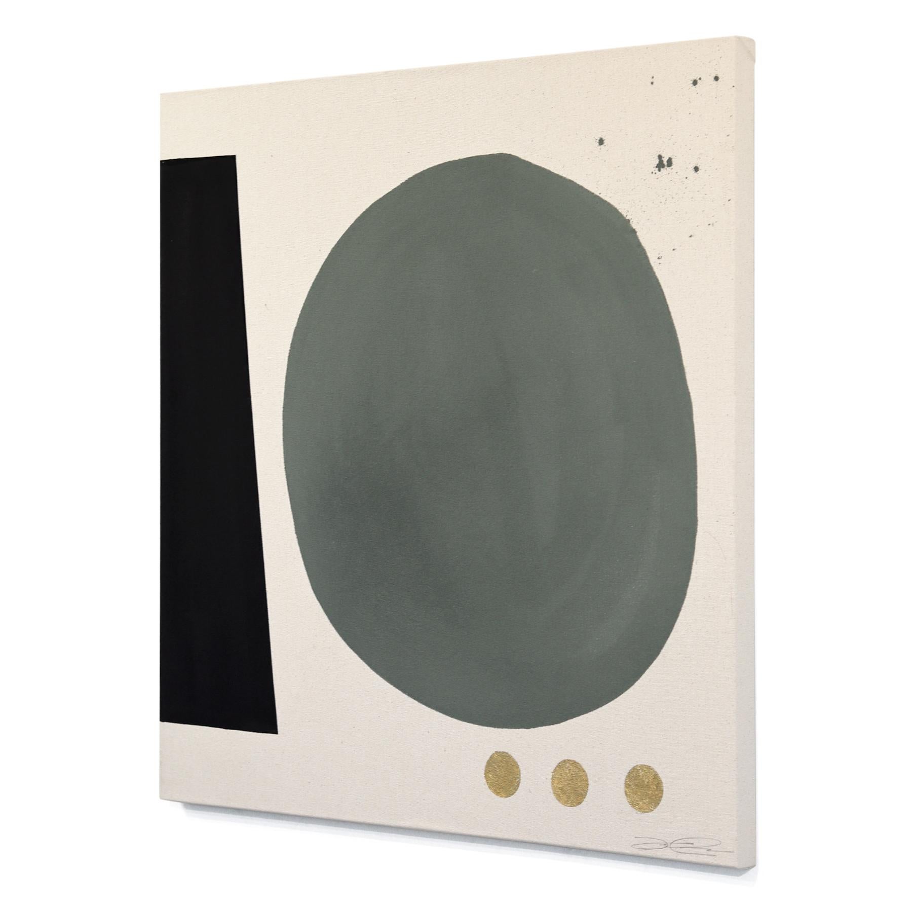 Essentials Collection: GROW - Meditative Abstract Geometric Painting on Canvas For Sale 1