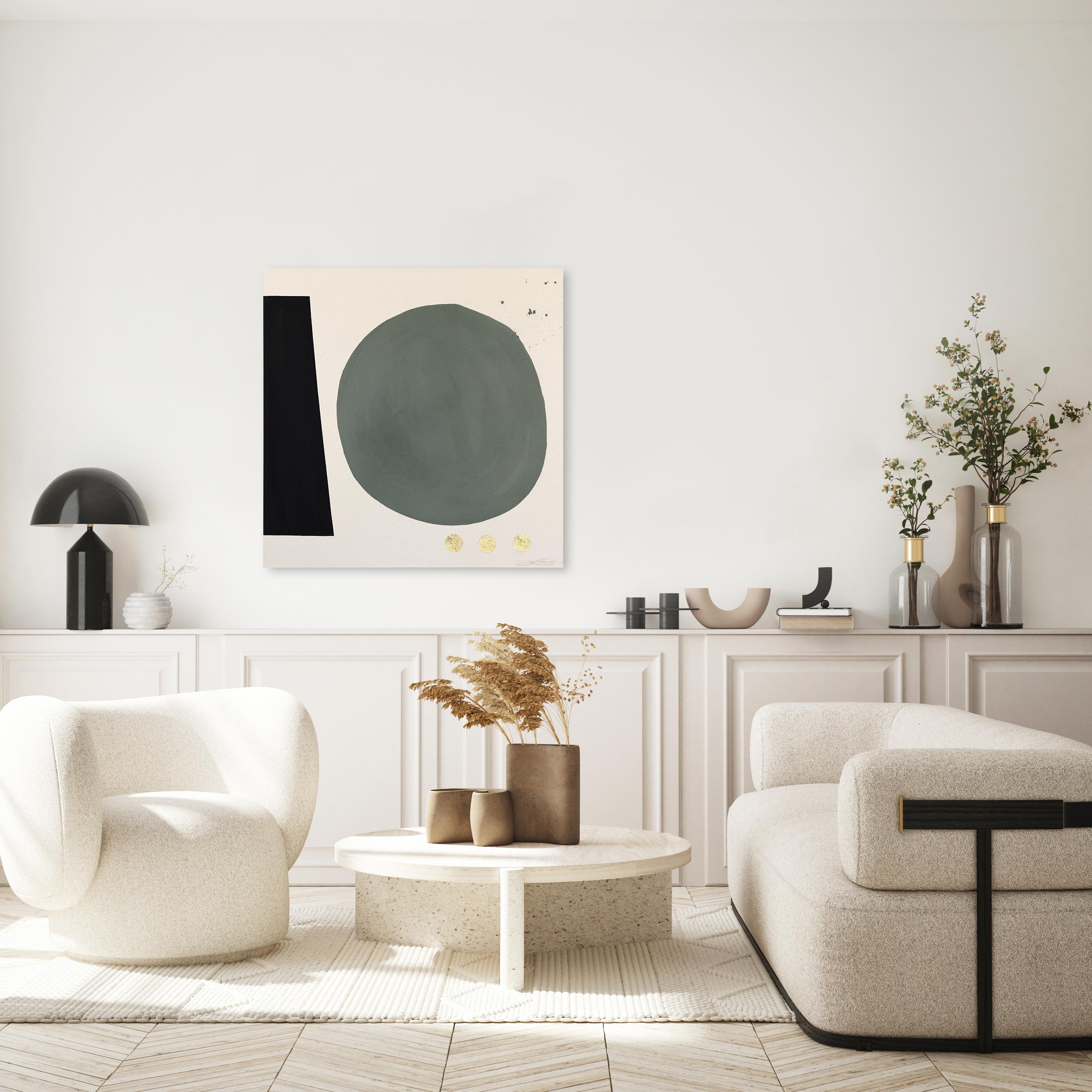 Essentials Collection: GROW - Meditative Abstract Geometric Painting on Canvas For Sale 3
