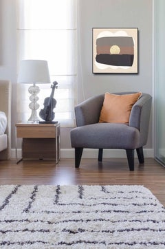 Eternal Sunsets: Earth - Meditative Abstract Neutral Tone Painting on Canvas