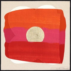 Eternal Sunsets Mini: Passion Glow - Meditative Radiant Warm Abstract Painting