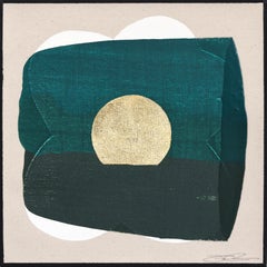 Eternal Sunsets Mini: Radiate - Meditative Abstract Geometric Painting on Canvas