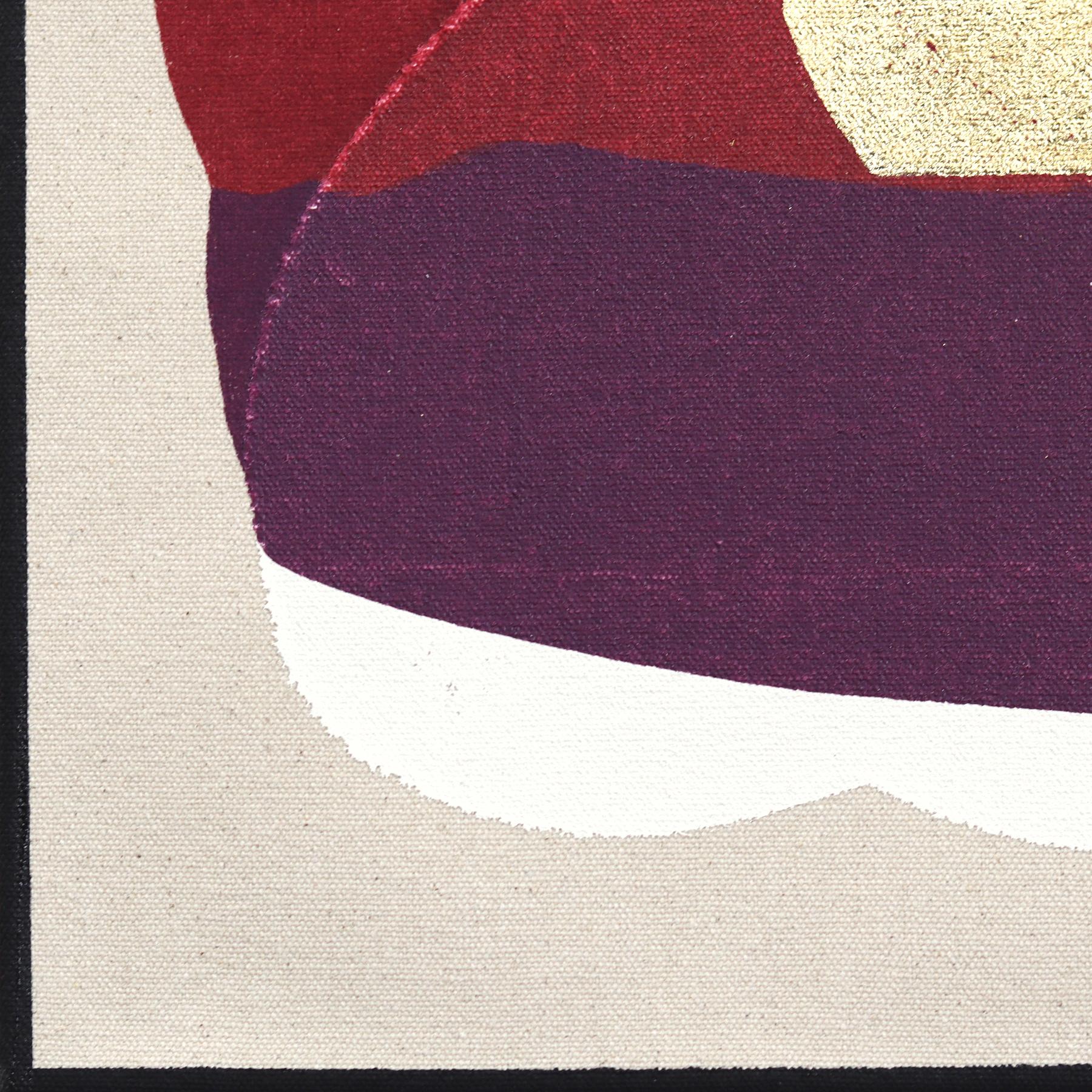Eternal Sunsets Mini: Wealth - Meditative Abstract Geometric Painting on Canvas For Sale 5