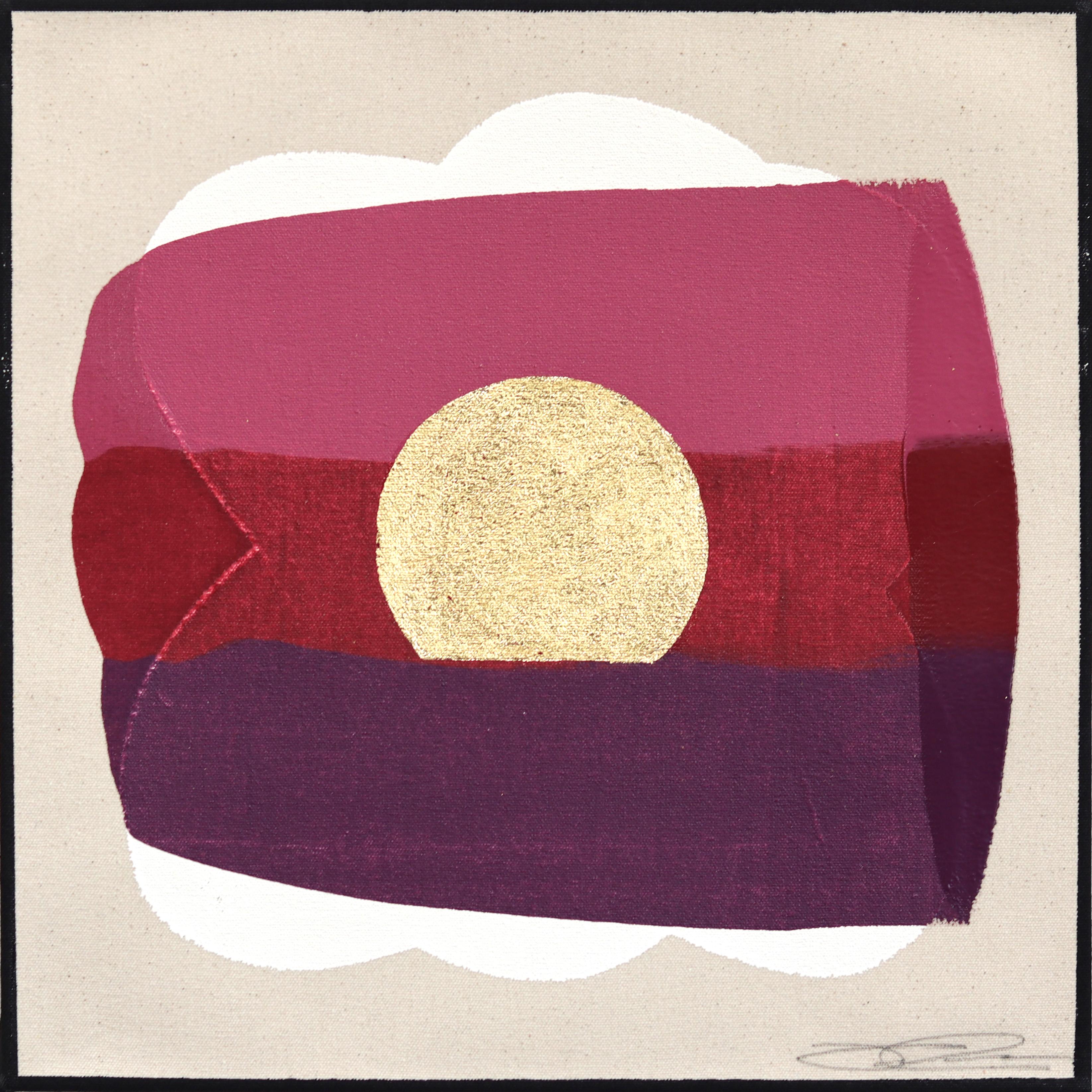 Eternal Sunsets Mini: Wealth - Meditative Abstract Geometric Painting on Canvas