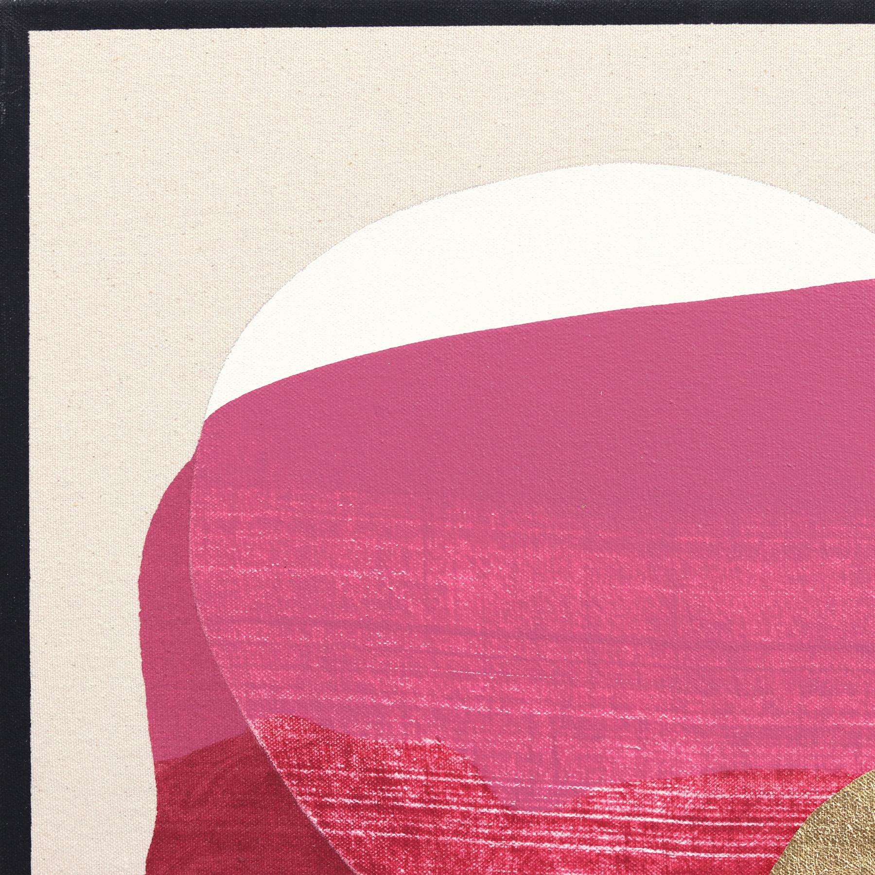 Eternal Sunsets PULSE: - Meditative Radiant Magenta Pink Abstract Painting For Sale 2