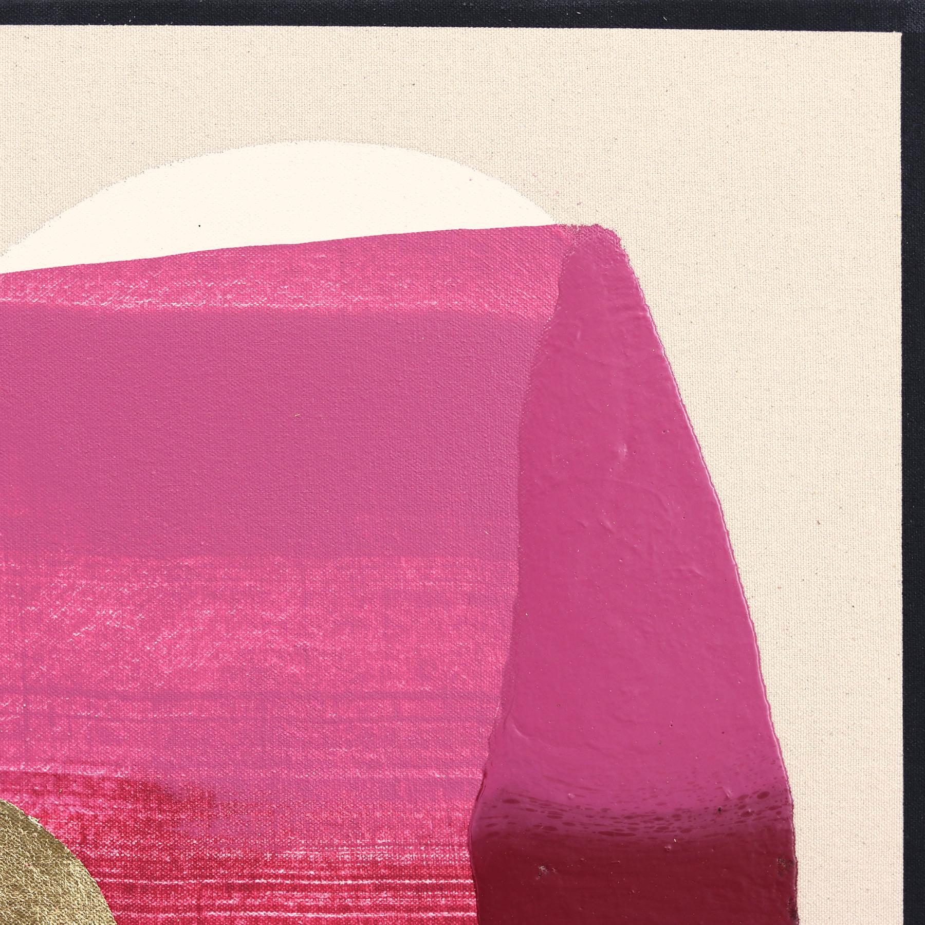 Eternal Sunsets PULSE: - Meditative Radiant Magenta Pink Abstract Painting For Sale 4