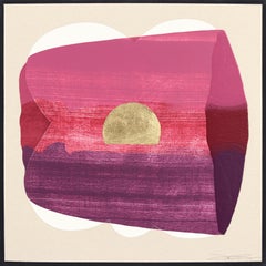 Eternal Sunsets PULSE: - Meditative Radiant Magenta Pink Abstract Painting