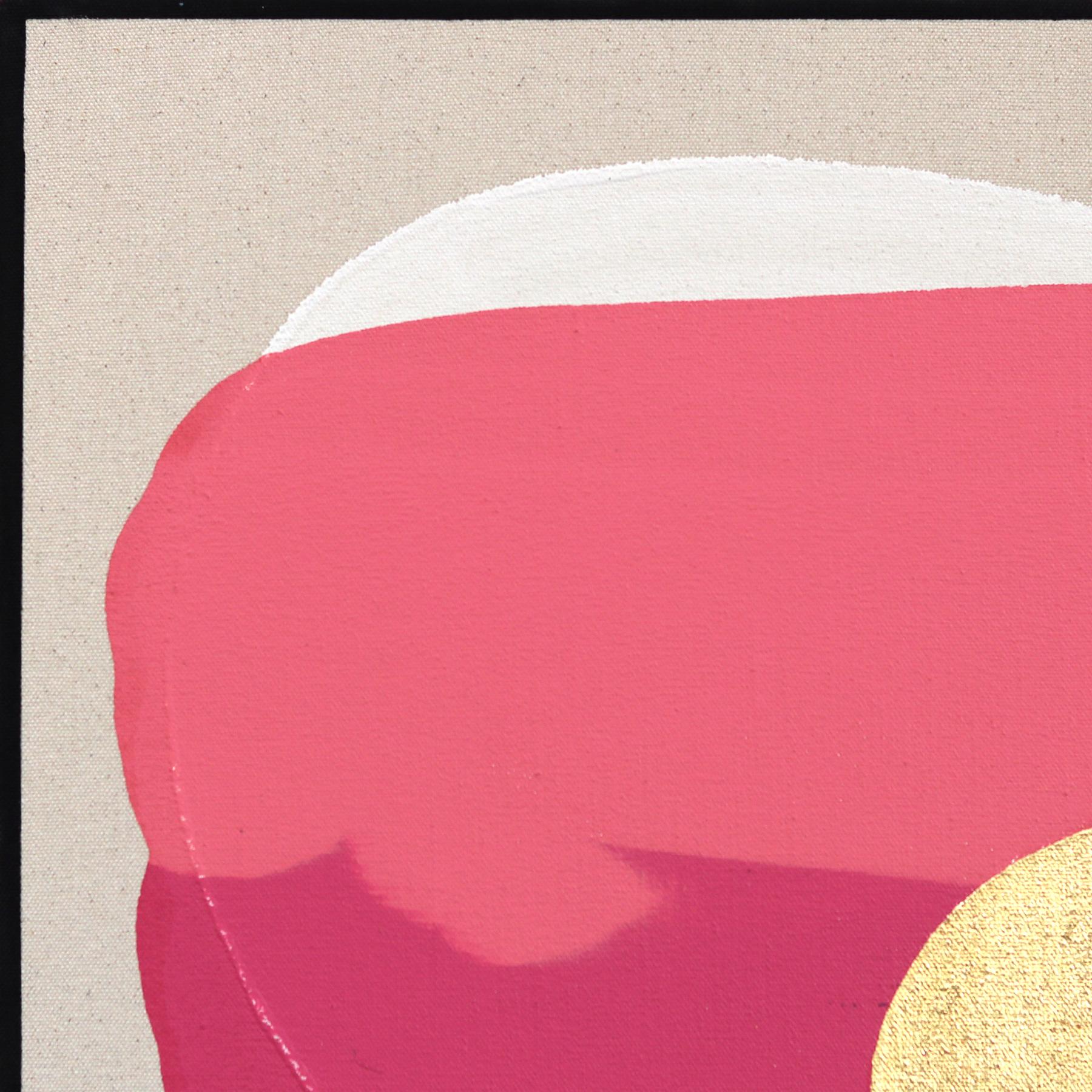 Atardeceres Eternos Sagrado Femenino - Meditativo Pintura Geométrica Abstracta Rosa - Painting Abstracto de Jason DeMeo