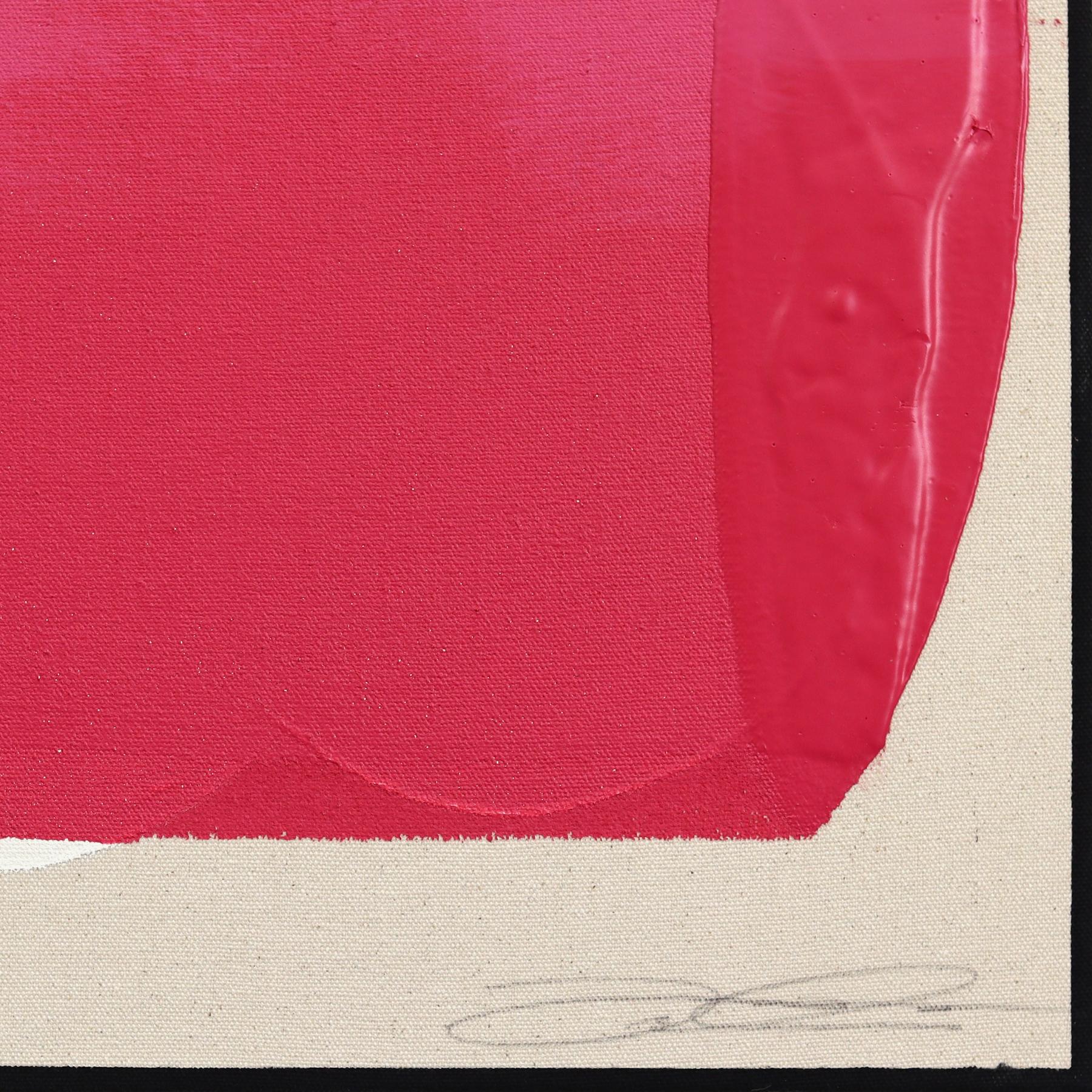 Atardeceres Eternos Sagrado Femenino - Meditativo Pintura Geométrica Abstracta Rosa en venta 4