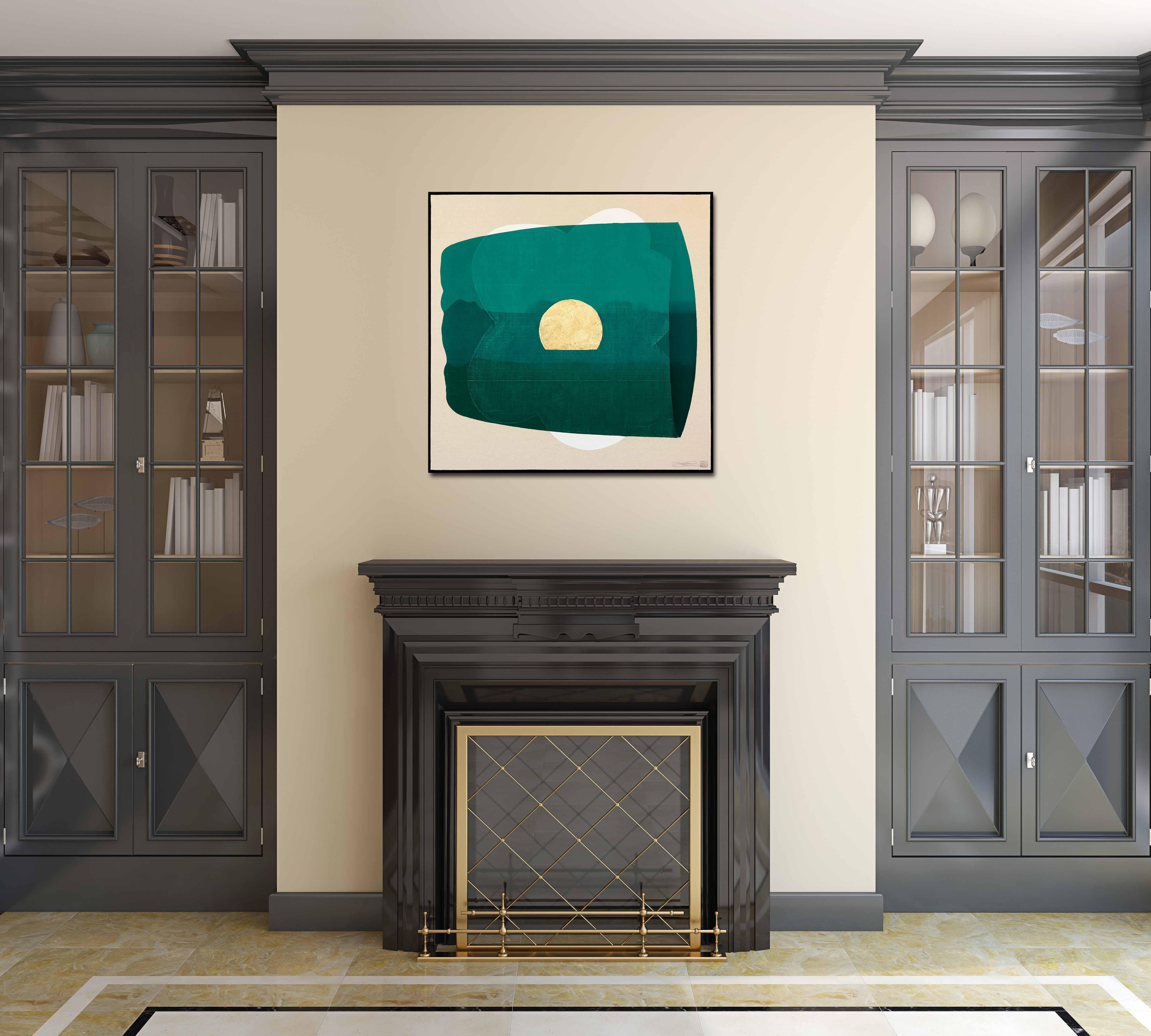 Tramonti eterni: Saggezza - Pittura astratta meditativa Greene & Greene - Painting di Jason DeMeo