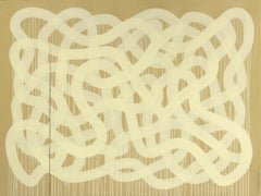 Fruity Ramen Alchemy: BUTTER - Meditative Abstract Yellow Painting on Canvas