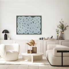 Alchimia del ramen fruttato: dal piombo all'oro - opera d'arte astratta minimalista verde