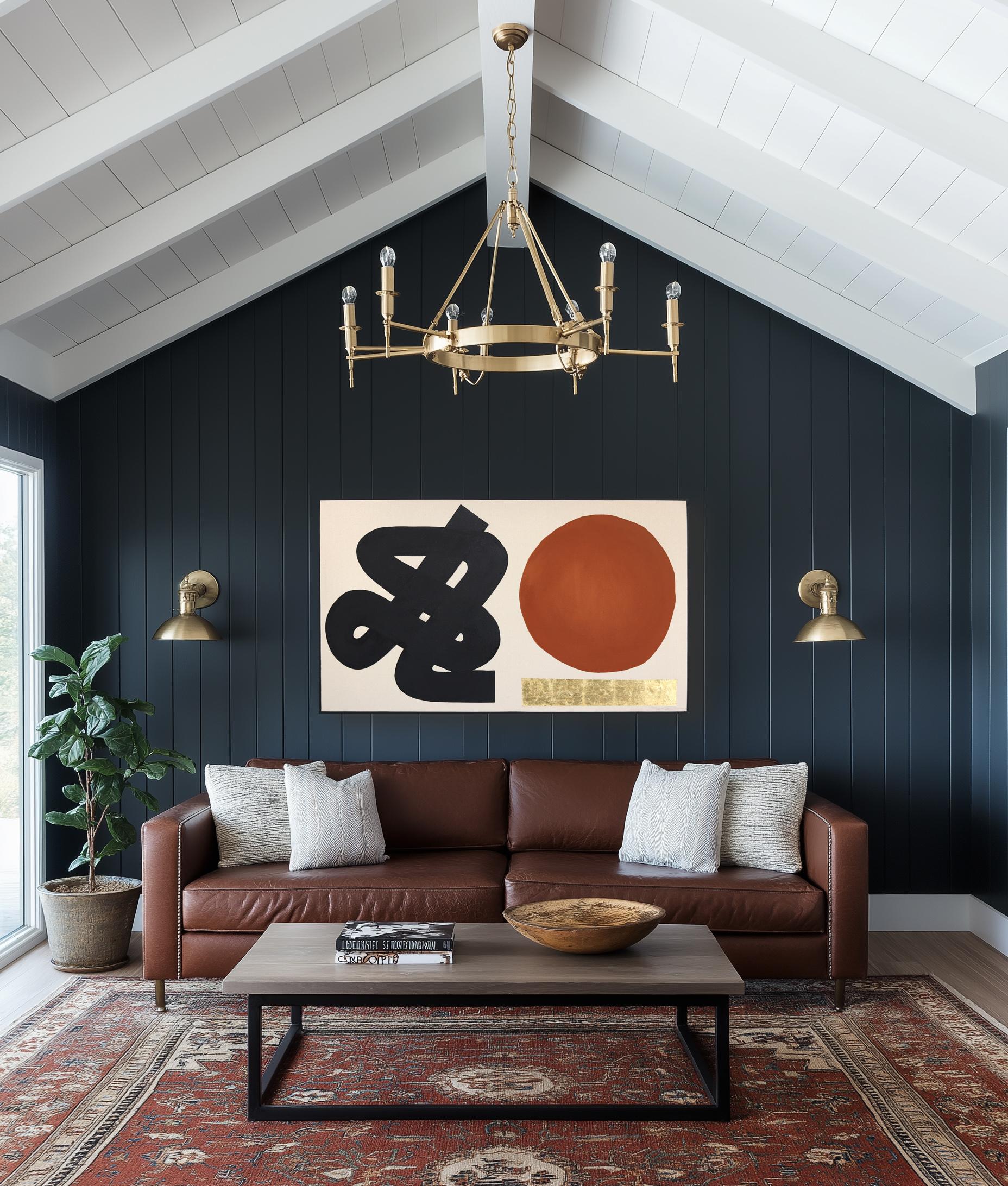 TBG Orígenes: EARTHEN - Meditativa Pintura Abstracta Rojo Negro Oro 4