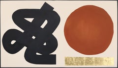TBG Orígenes: EARTHEN - Meditativa Pintura Abstracta Rojo Negro Oro
