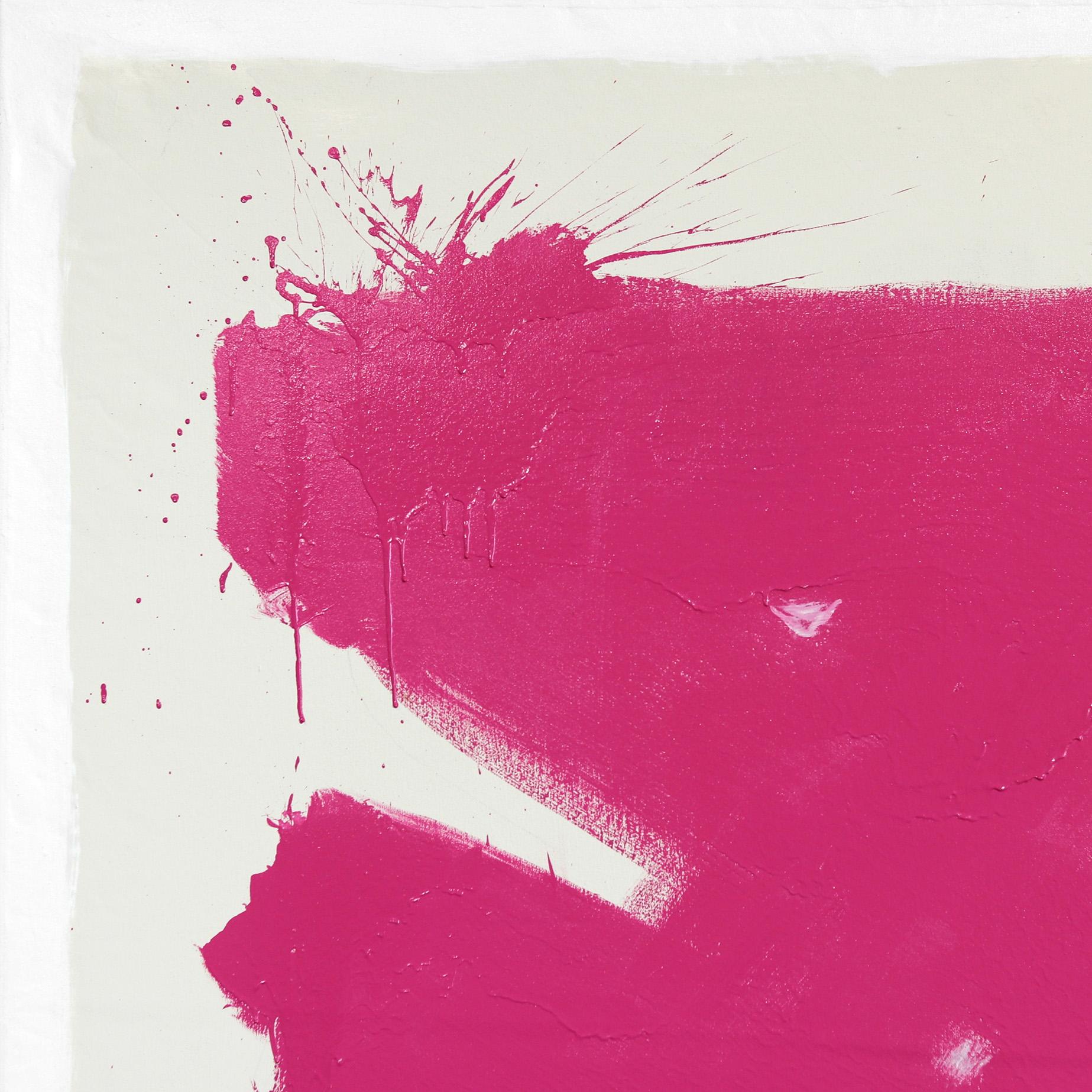 Verdad, Belleza, Bondad: Rosa - Gran cuadro meditativo en pan de oro sobre lienzo - Painting Abstracto de Jason DeMeo