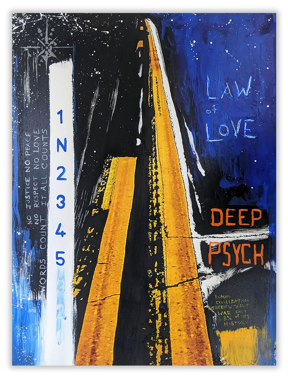 Jason Engelund Abstract Painting - Law of Love, Deep Psych (Abstract painting)