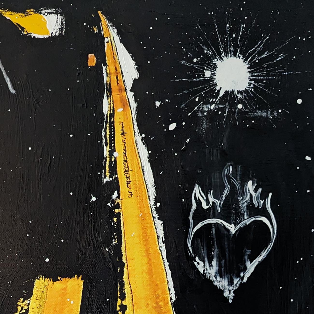 Heart of Fire NC CA (Abstrakte Malerei)
Acryl auf Leinwand, auf Holzunterlage gespannt - ungerahmt.
Dieses Werk ist exklusiv bei IdeelArt erhältlich.

Dieses Werk ist Teil der Reihe Asphalted Ad Astra.

Metamoderne, existenzielle, farbenfrohe