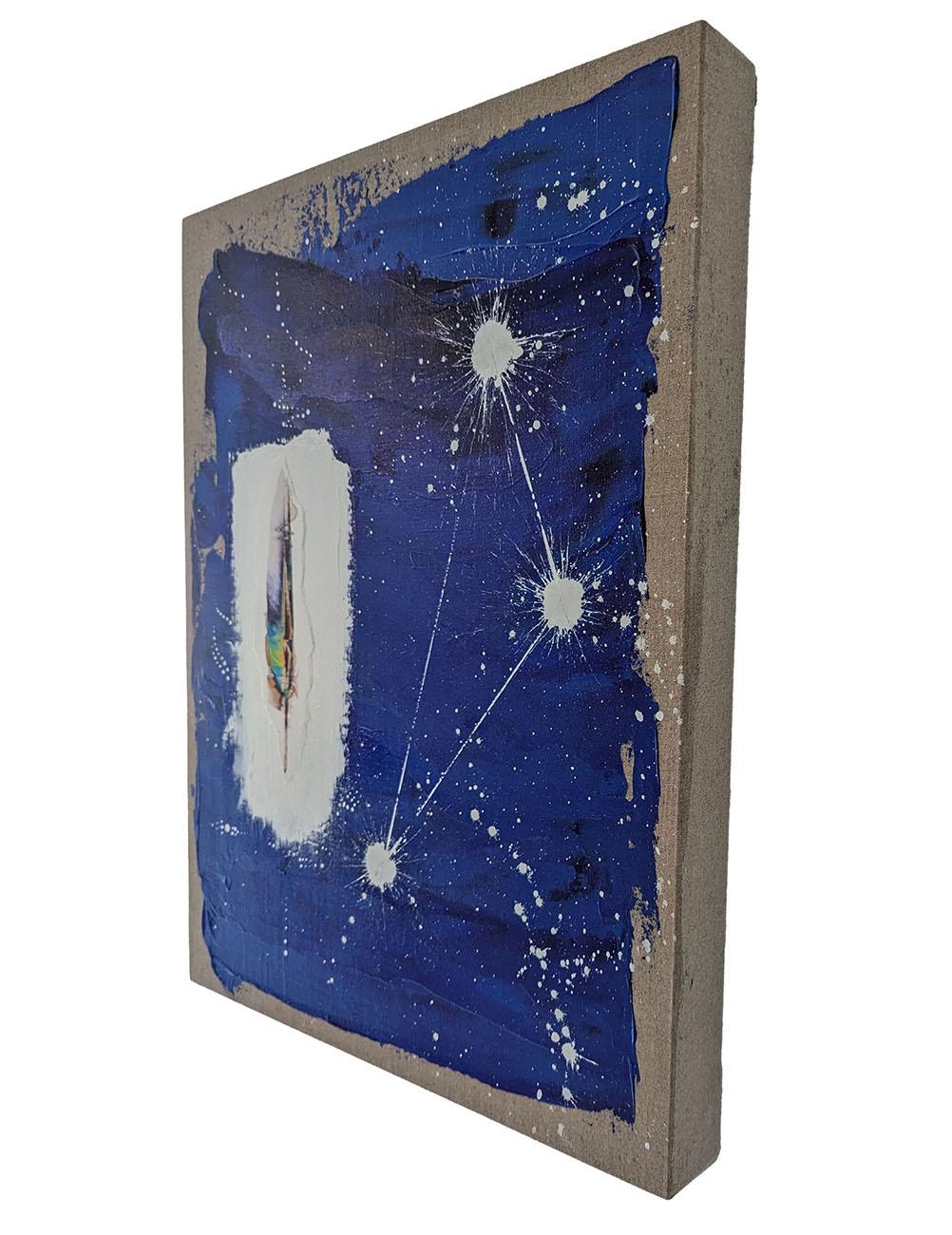 The Quiet Stars 003 (Abstraktes Gemälde) (Violett), Abstract Photograph, von Jason Engelund