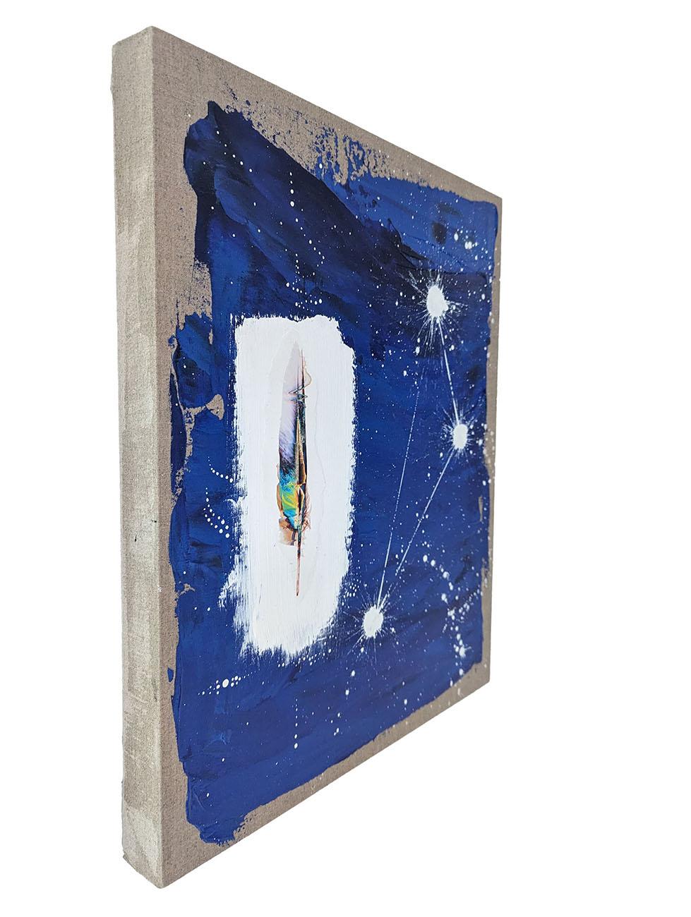 The Quiet Stars 003 (Abstraktes Gemälde)
Acryl auf Leinen auf Holzplatte - ohne Rahmen.

Die neue Kunstwerkserie 