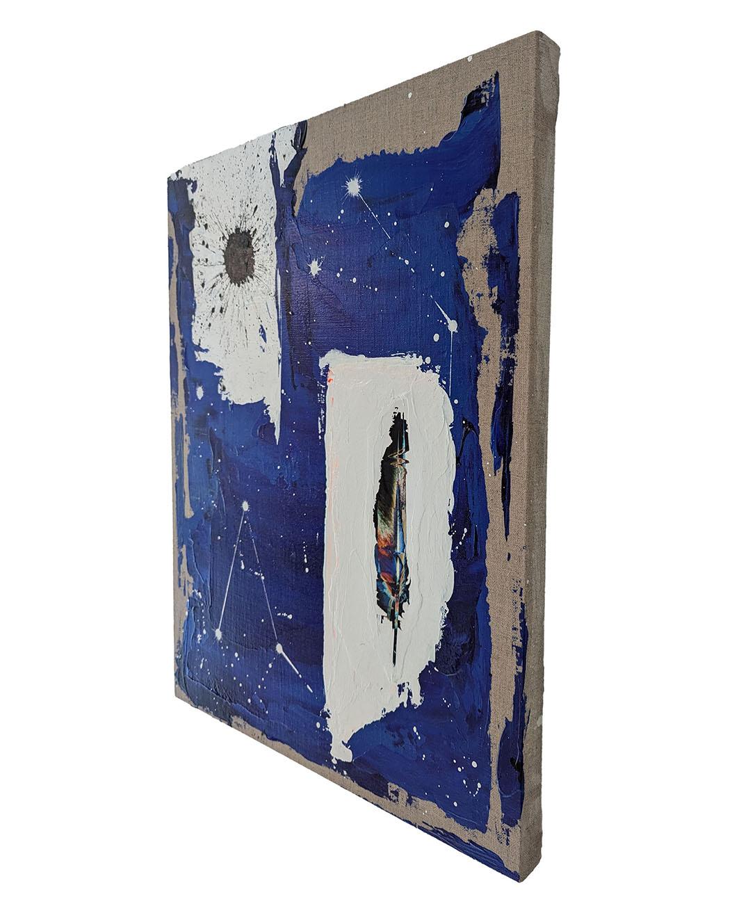 The Quiet Stars 005 (Abstraktes Gemälde) (Violett), Abstract Photograph, von Jason Engelund