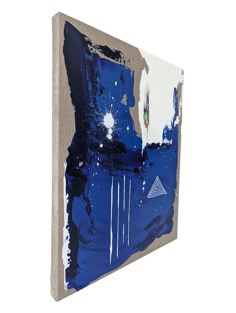 Las Estrellas Silenciosas 006 (Pintura abstracta) - Abstract Photograph Azul de Jason Engelund