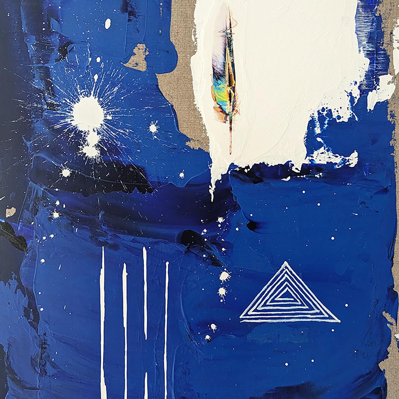 Las Estrellas Silenciosas 006 (Pintura abstracta) en venta 1