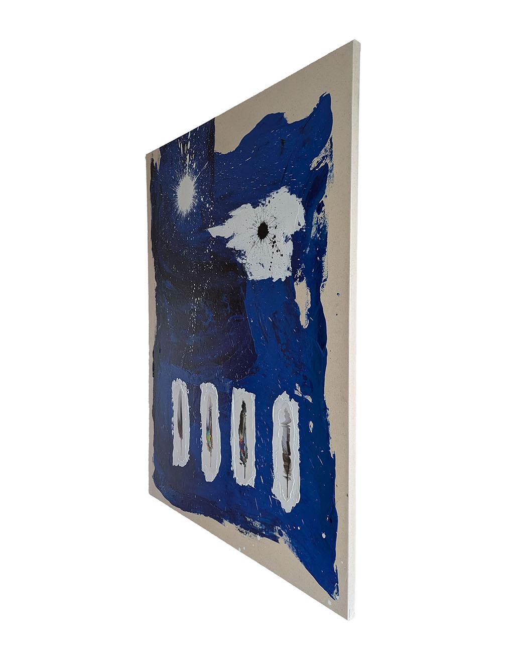 The Quiet Stars 009 (Abstraktes Gemälde) (Violett), Abstract Photograph, von Jason Engelund