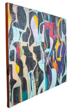 Jason Fascination Abstract Expressionist Acrylic Painting on Canvas