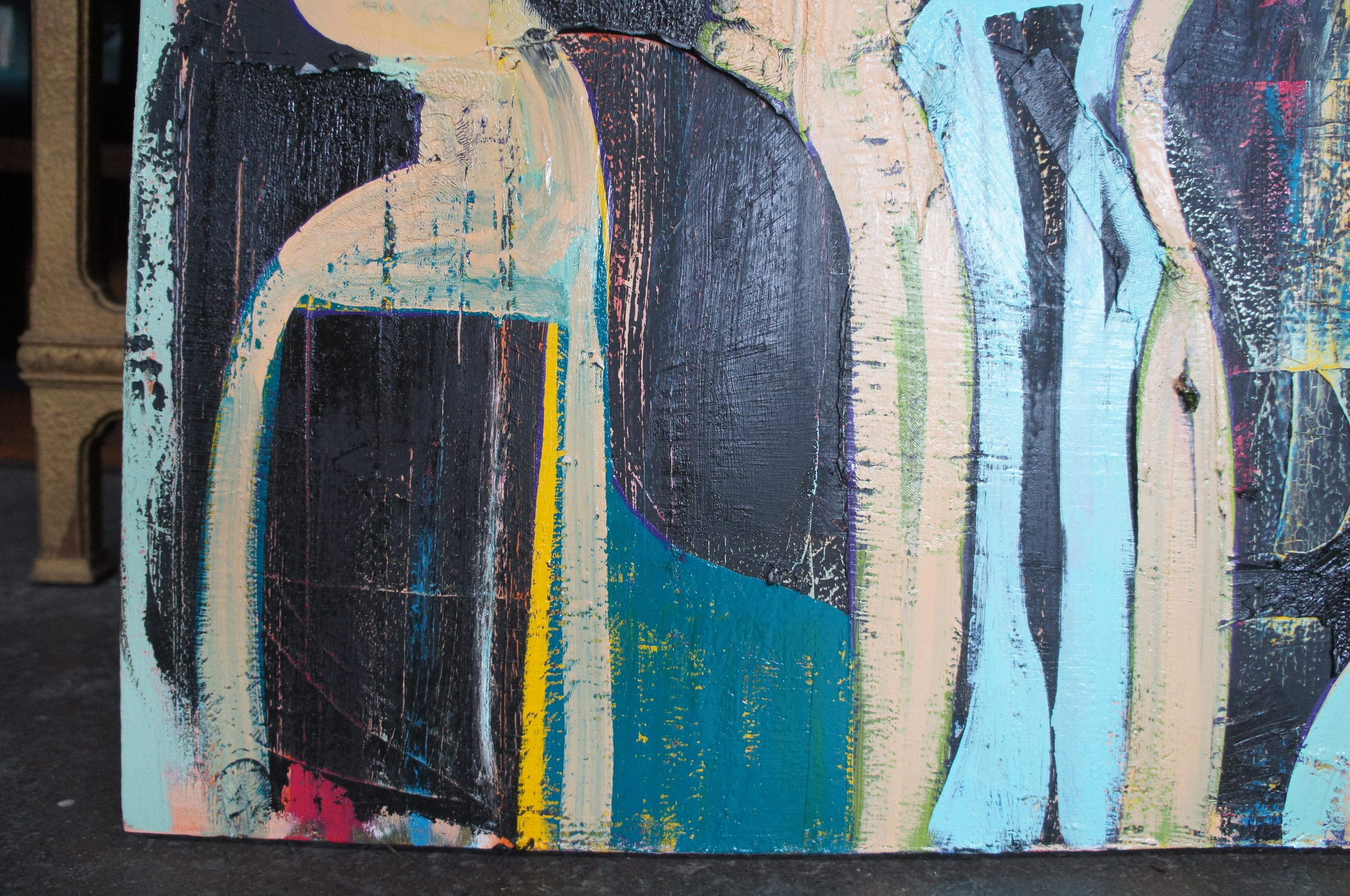 Jason Fascination Abstract Expressionist Acrylic Painting on Canvas 2