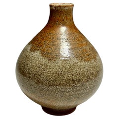 Jason Fox Contemporary Ceramic Shino Glazed Flower Bottle 