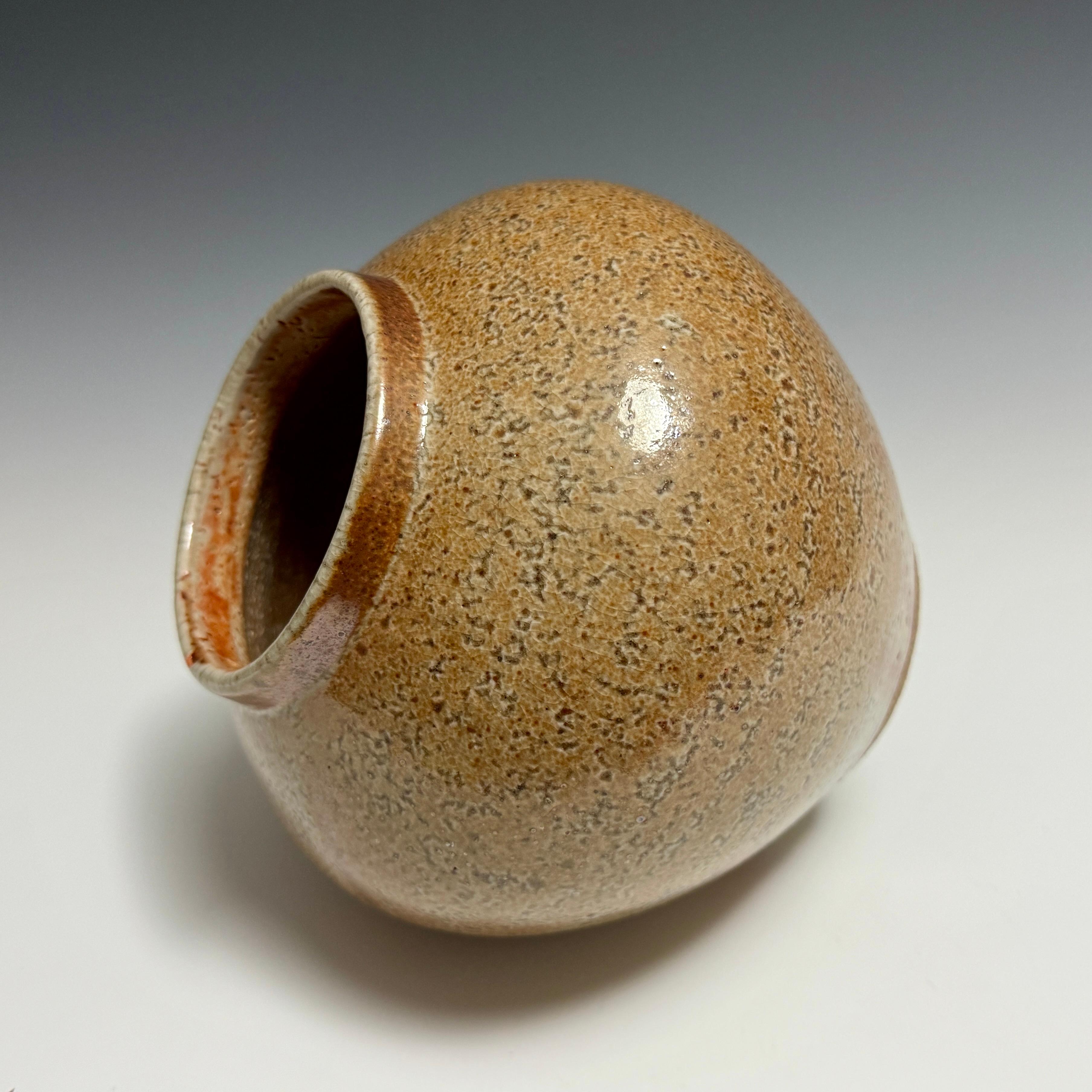 Modern Jason Fox Shino Glazed Vessel For Sale