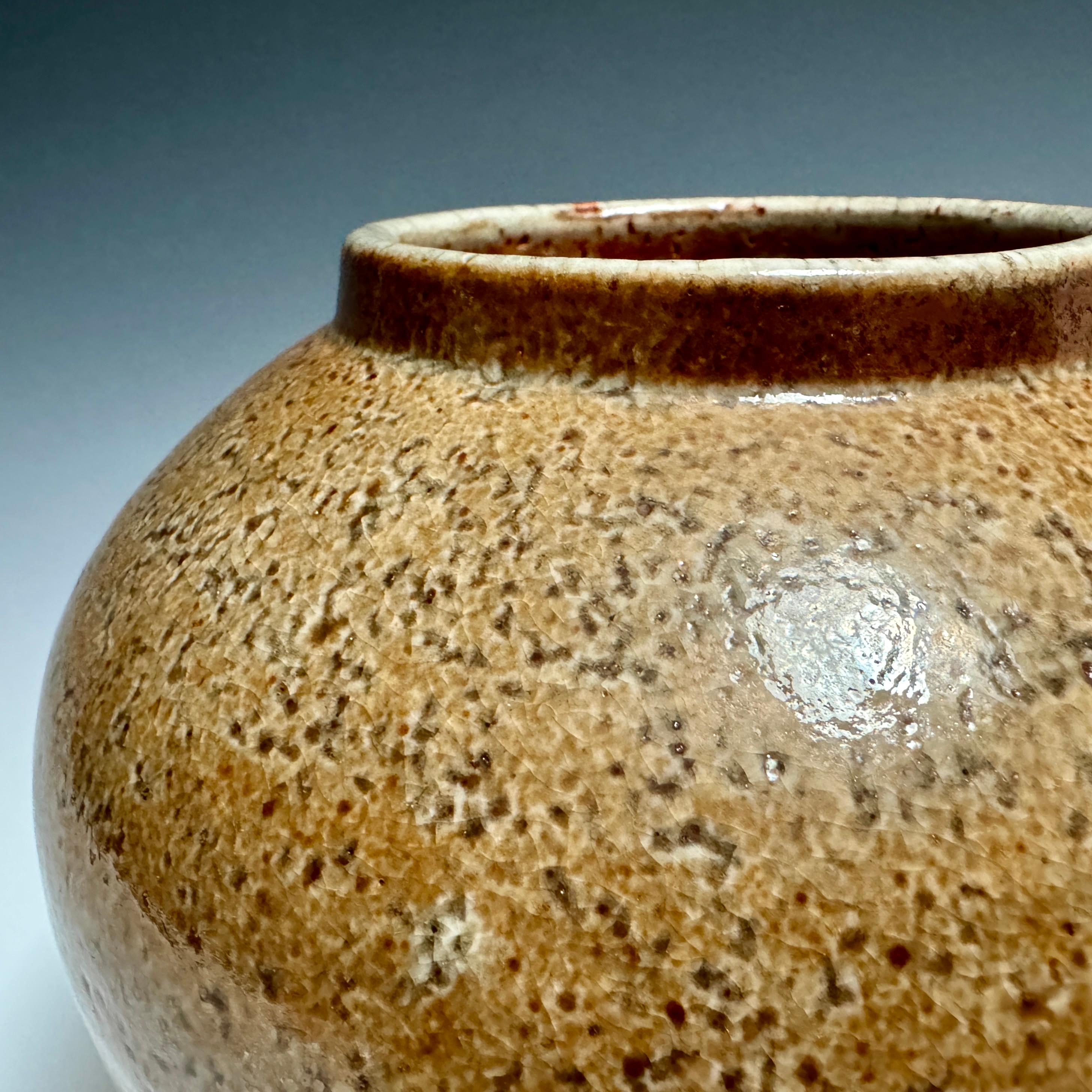 Hand-Crafted Jason Fox Shino Glazed Vessel For Sale