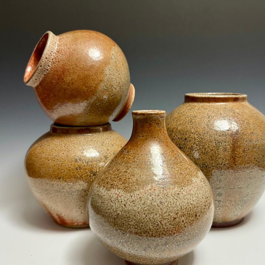 Vase émaillé Shino de Jason Fox Neuf - En vente à Burbank, CA
