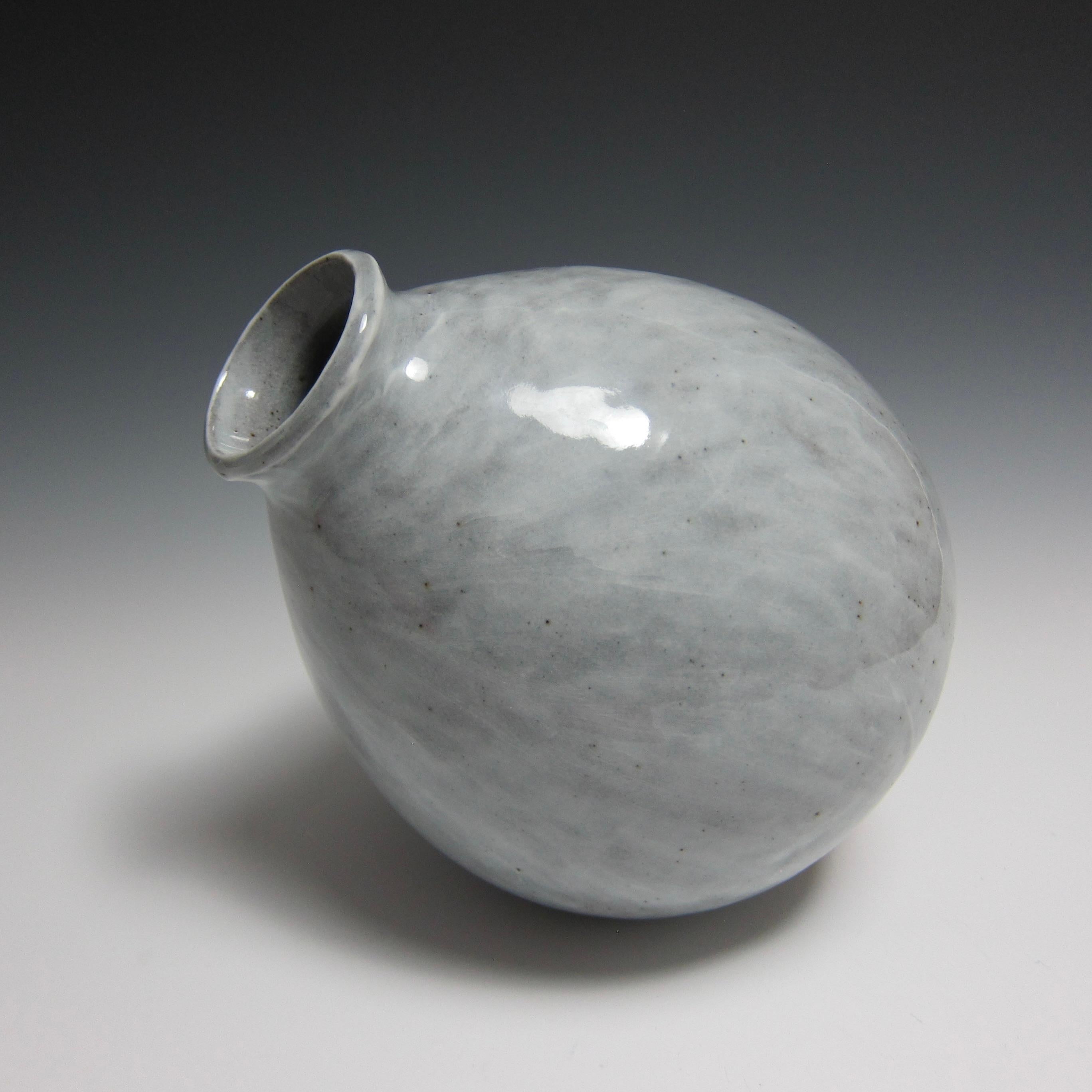 Américain Jason Fox vase/boîte à fleurs en céramique tournée en vente