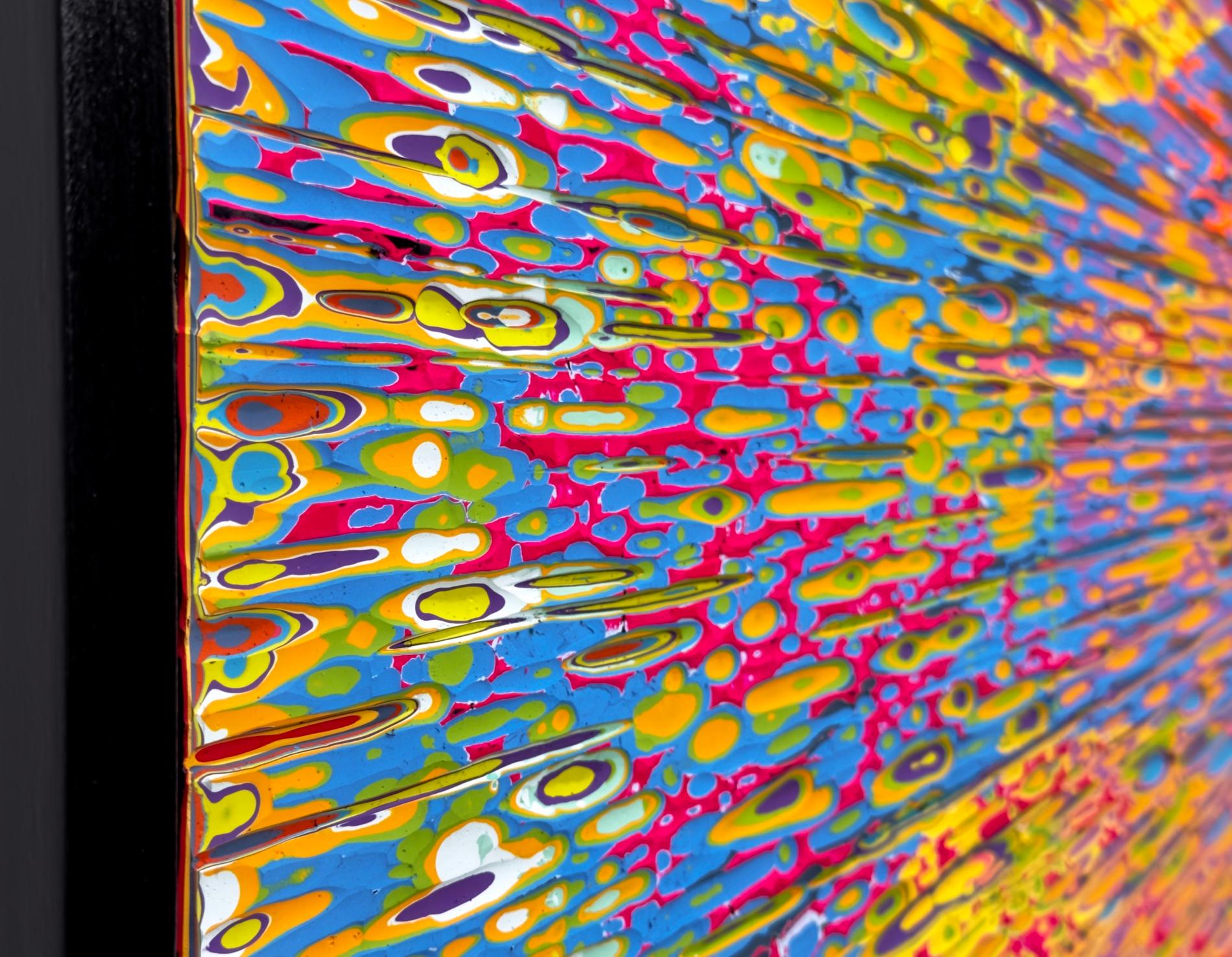 Heliosphere - Brown Abstract Painting by Jason Hallman