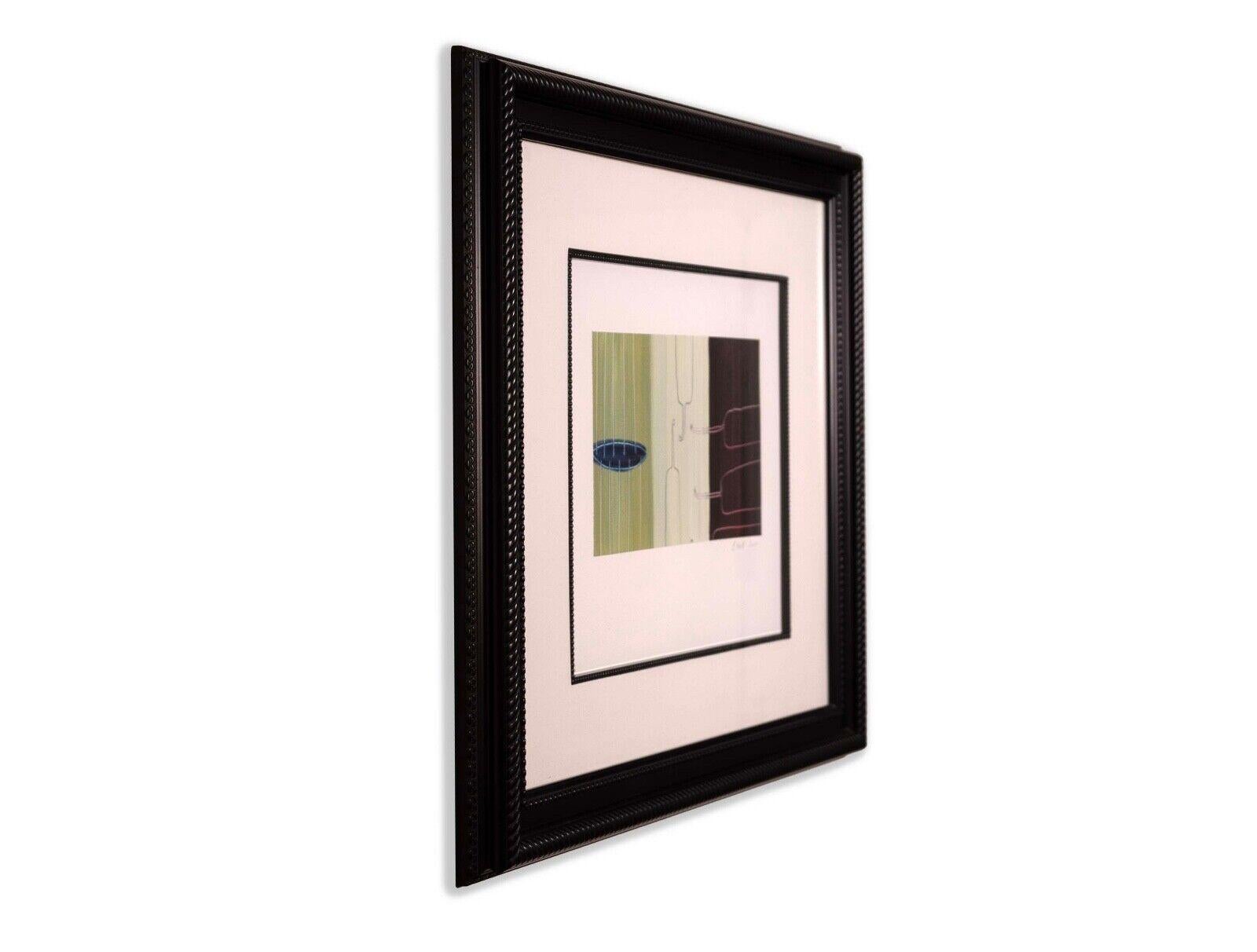 Jason Hicks Web Series Signed 2001 Contemporary Abstract Oil on Paper Framed For Sale 2